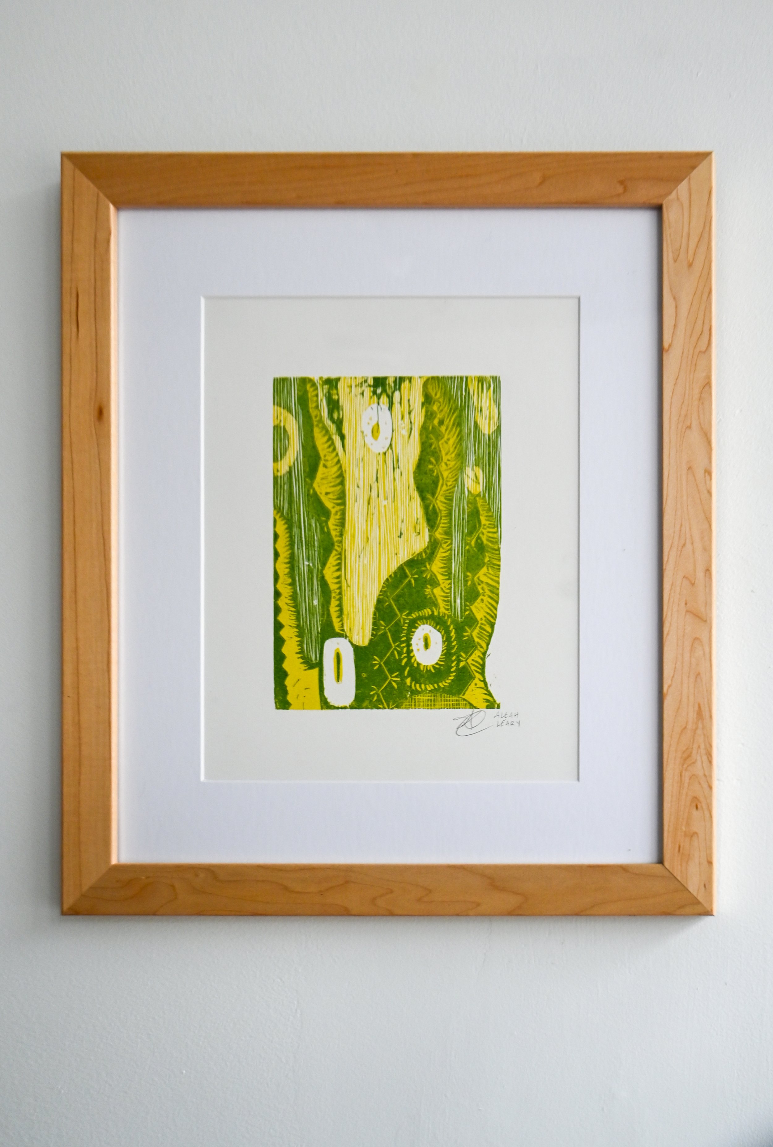 "Seaweed"
Woodcut Block Print
15.5" x 18.25"