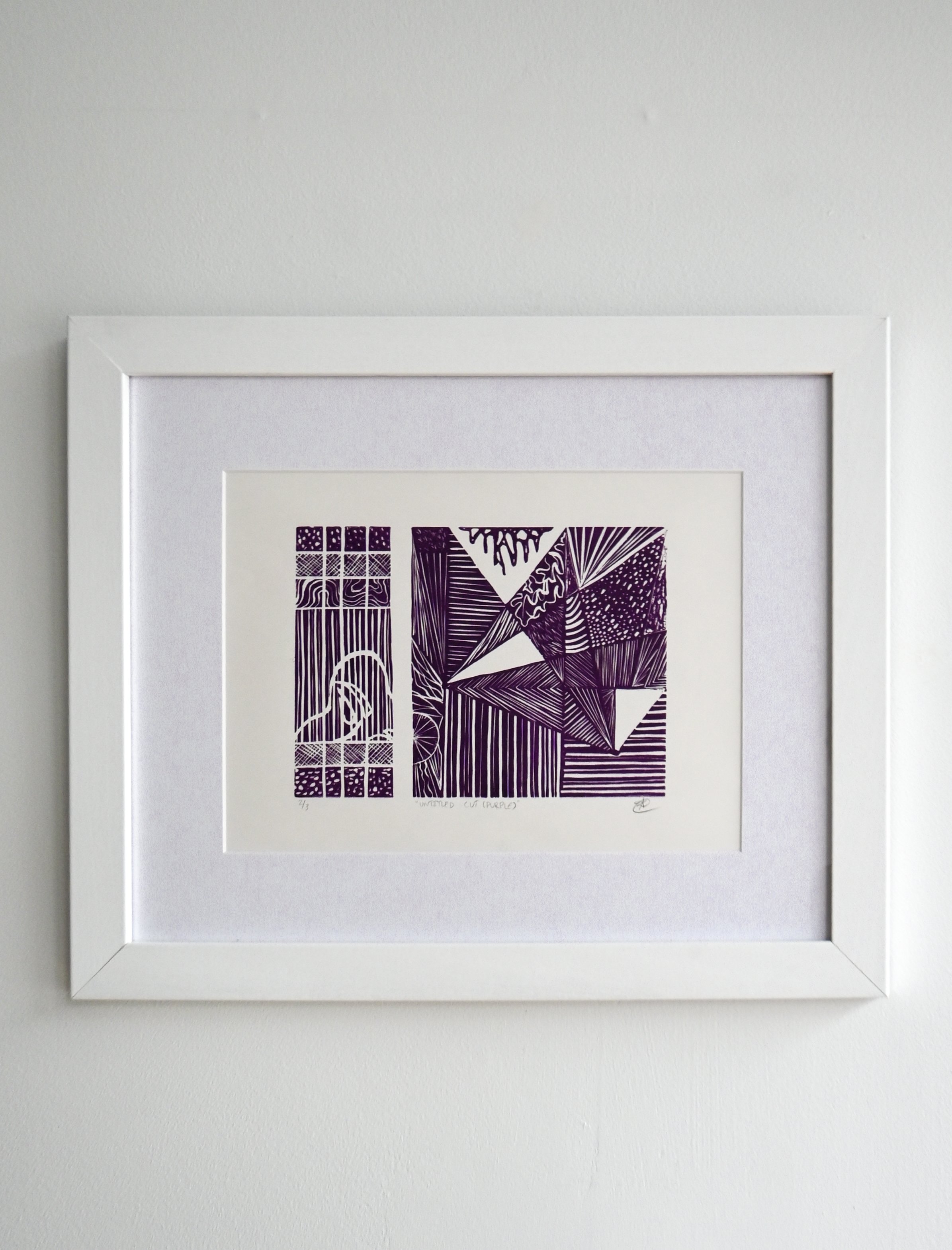 "Untitled Cut Purple"
Woodcut Block Print
15.5" x 18.25"