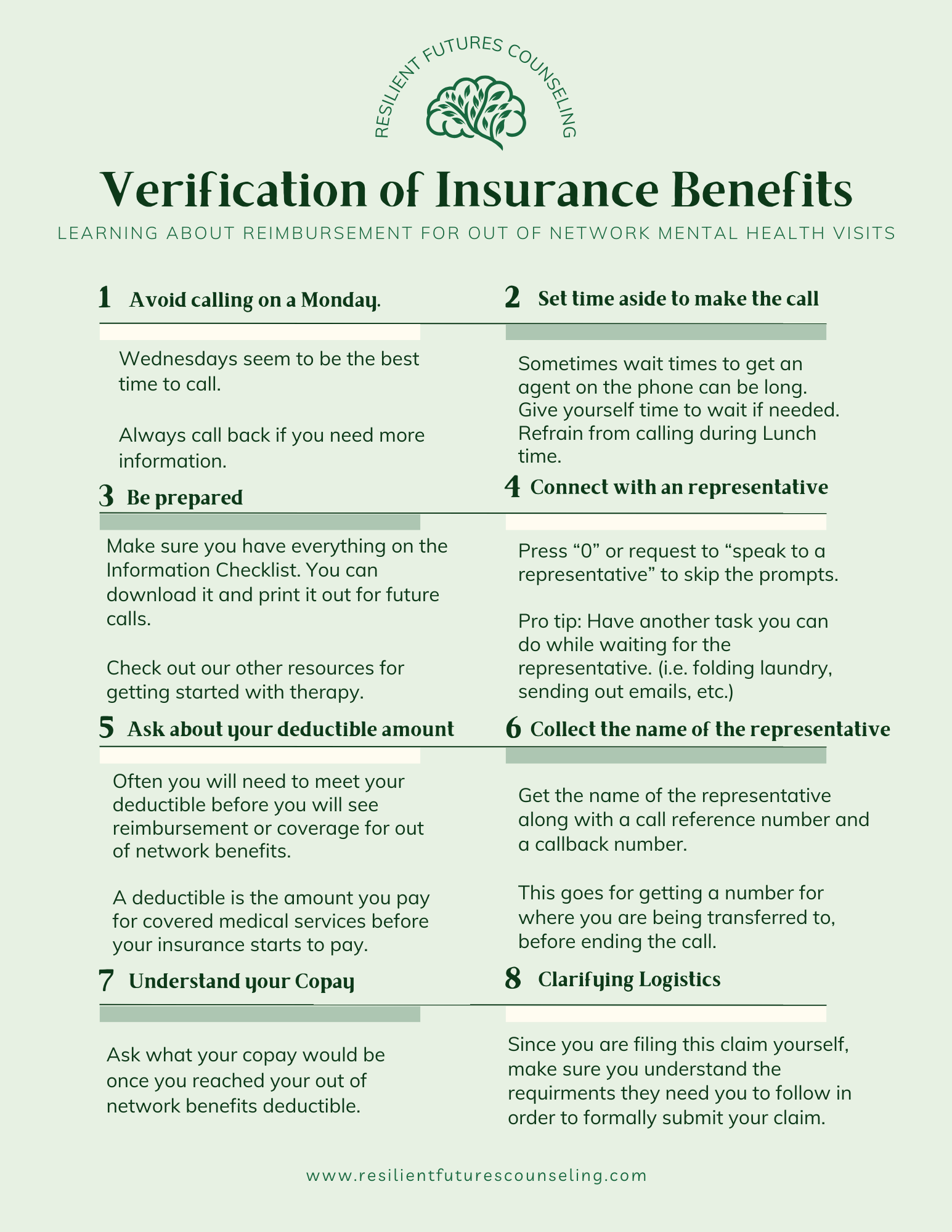 Use this to check your Out of Network benefits for reimbursement rates.