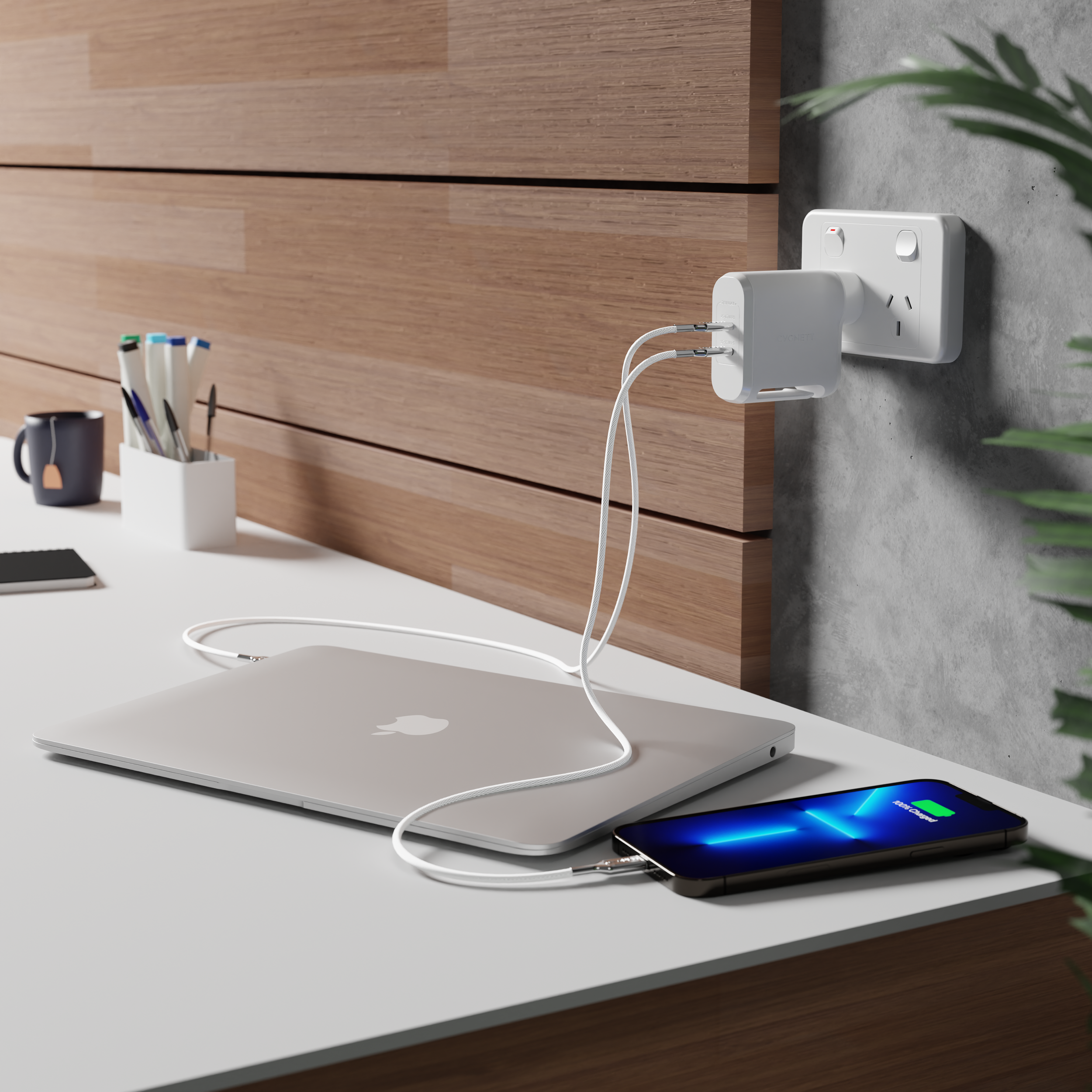 PowerMaxx 70W GaN - Lifestyle Render AU.png