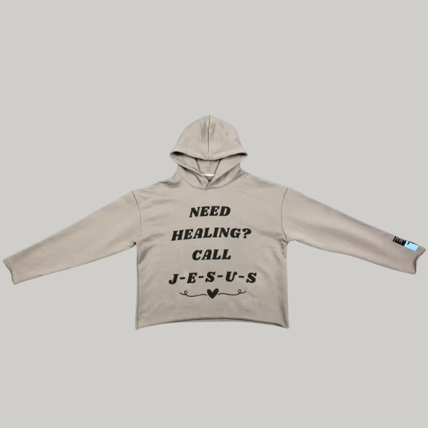 'NHCJ' Cropped Hoodie
