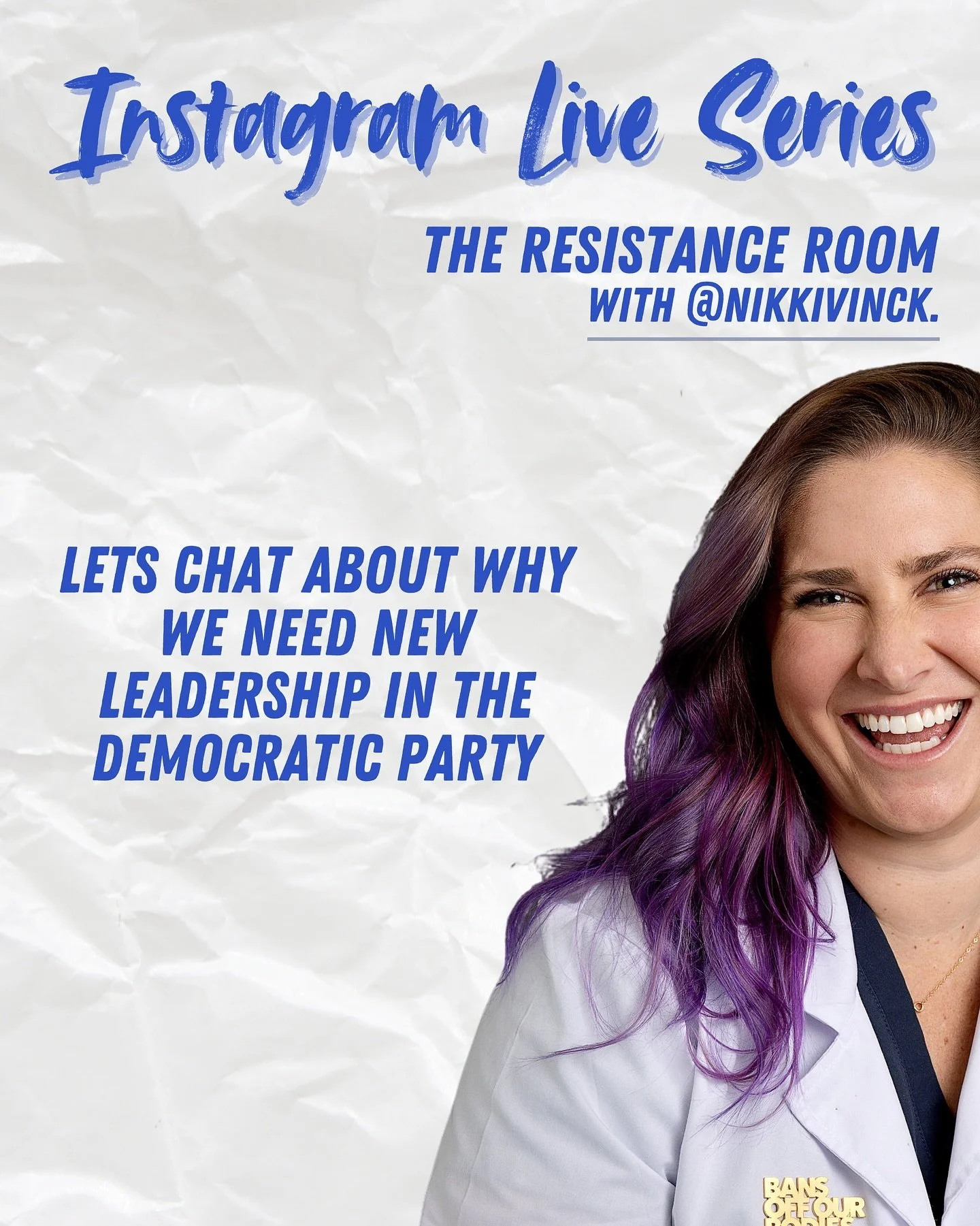 Cannot wait to chat with @amandatreppa tomorrow. See you in the resistance room.