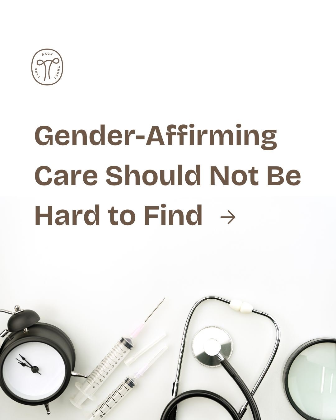 Affirming care is not a luxury. It is a standard you deserve.

Comment &ldquo;pride&rdquo; to access more resources for gender affirming care. 🤍 Follow @takebacktrust for more.
-
-
-
-
-
-
-
#LGBTQ #reproductivehealth #reproductiverights #fyp #explo