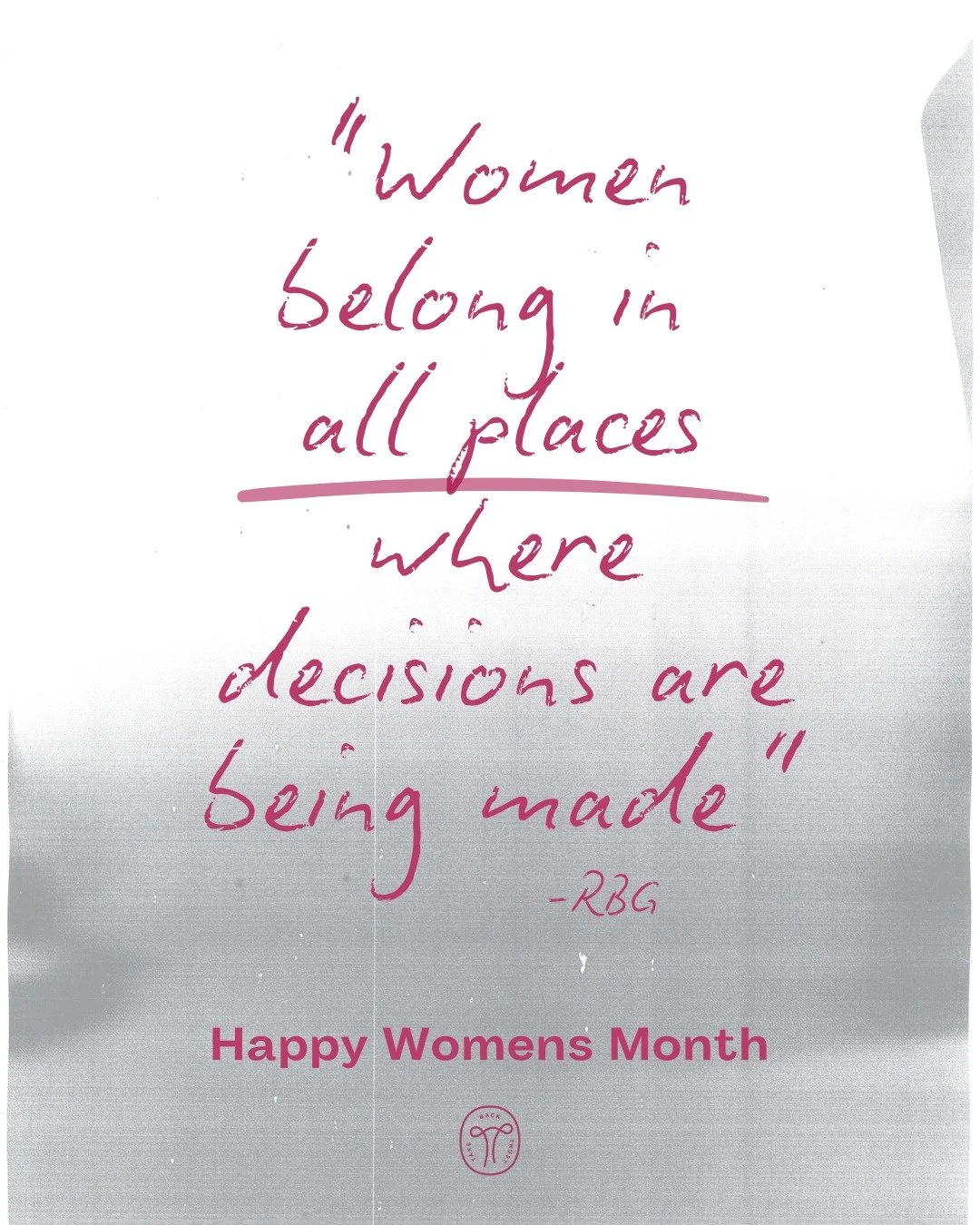 Happy Women&rsquo;s Month from @takebacktrust 💗✊💐