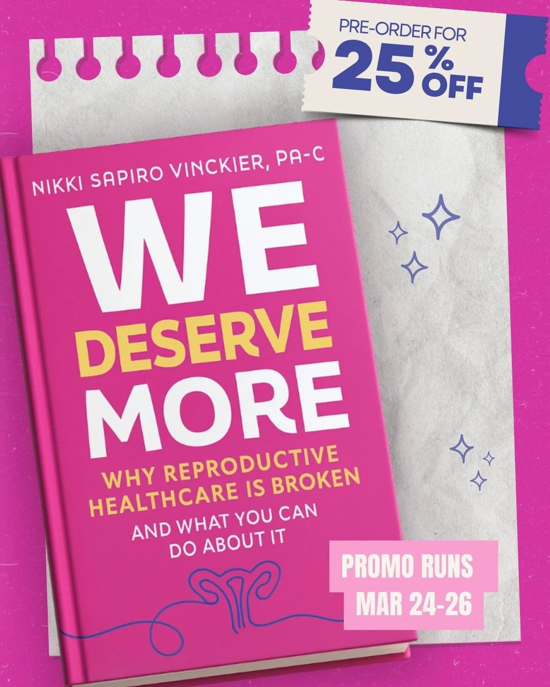 You can order my book for 25% off on Barnes &amp; Noble for purchases made on March 24-26. Promo applicable to B&amp;N members (it&rsquo;s free to join) and an extra 10% off for premium members. Link in bio or use code &ldquo;PREORDER25&rdquo; 🤍
-
-