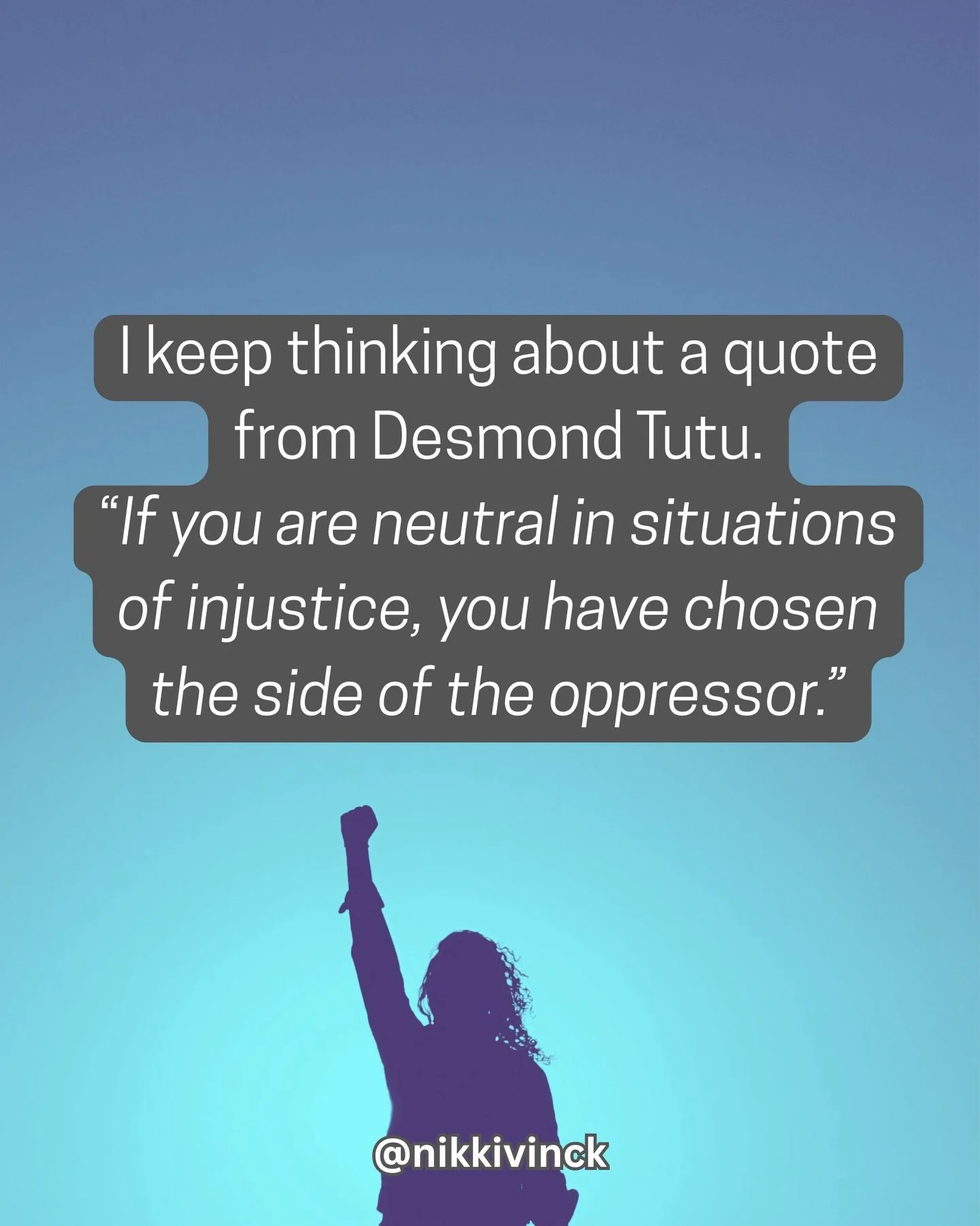 I&rsquo;ve been having a lot of conversations lately with my friends and my spouse about why I lean in so heavily and why I care this deeply.

And the truth is, for me, there&rsquo;s never really been another option.

I wrote this for the people look