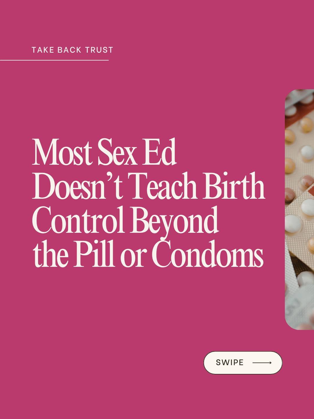 No one hands you a full guide to birth control &mdash; you&rsquo;re just expected to figure it out.

Most people only hear about the pill and condoms, while other options go unexplained or feel out of reach. That&rsquo;s not a personal failure. That&