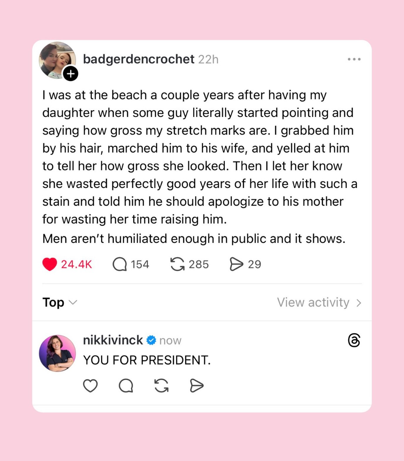 @badgerdencrochet , you're an icon.