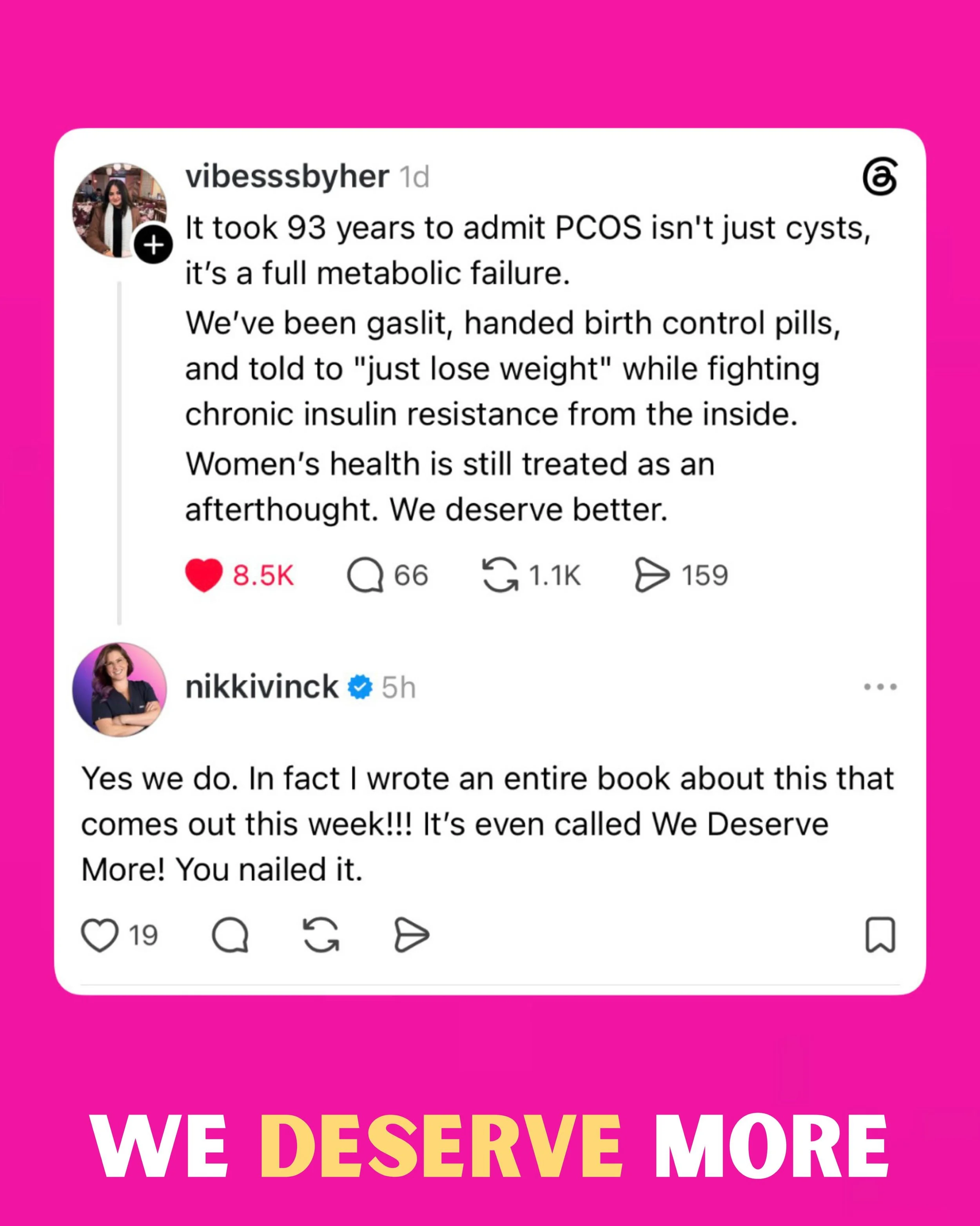 This is exactly why I wrote this book.

For so long, people have been told their pain, exhaustion, irregular periods, weight changes, infertility, mood swings, and hormonal symptoms were &ldquo;normal,&rdquo; &ldquo;just anxiety,&rdquo; or something 