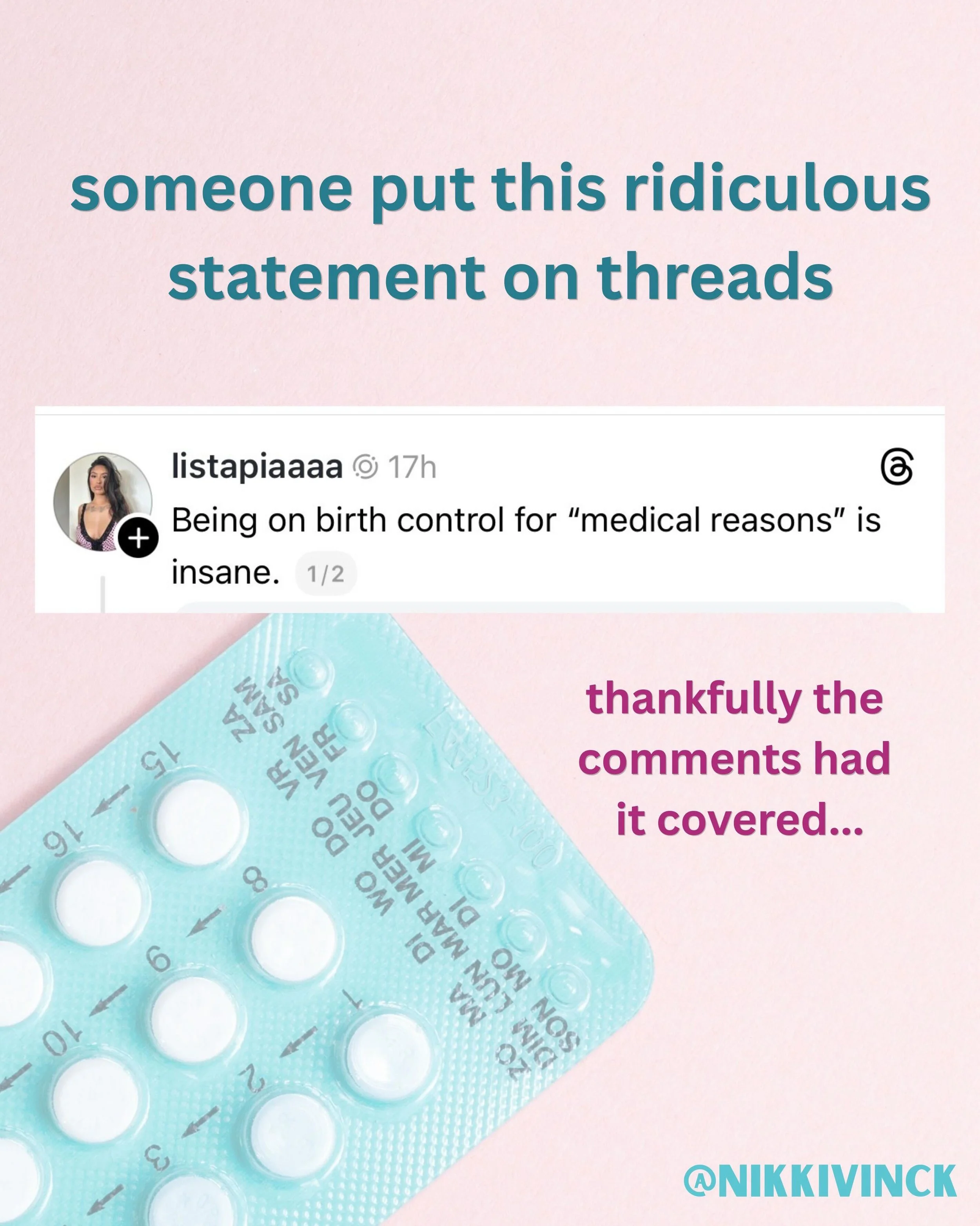 Birth control is a gift. Sure it has side effects and often it takes trying a few options to find the best fit for you. Please don&rsquo;t fall for this crap on the internet.