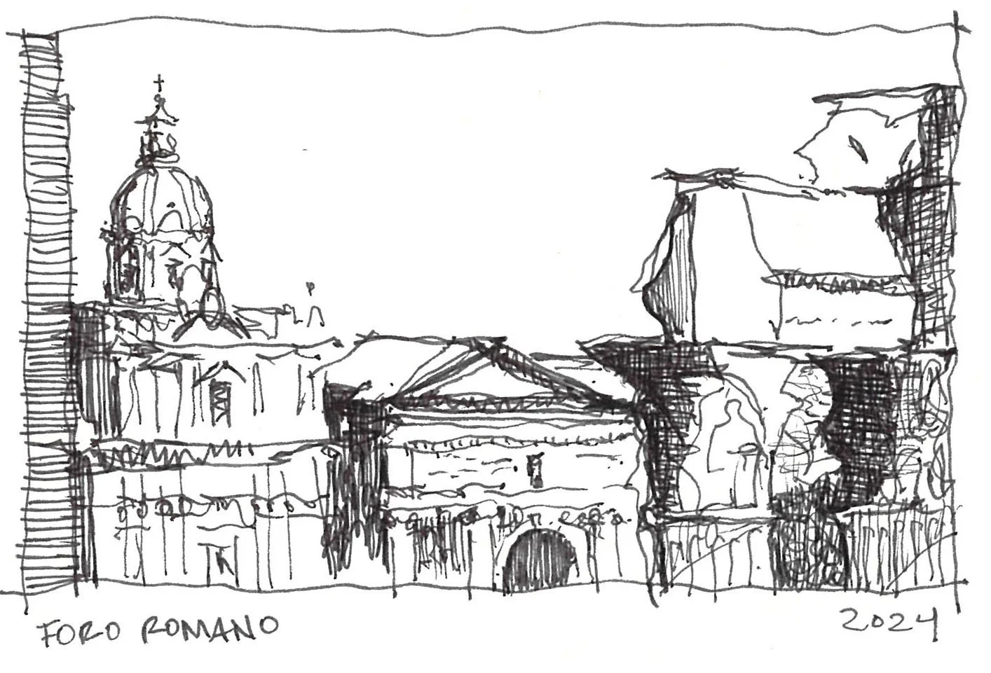 2024Rome-ForoRomano_InkSketch.JPG