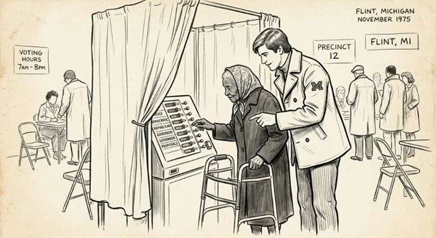 Brave Americans at the Voting Booth