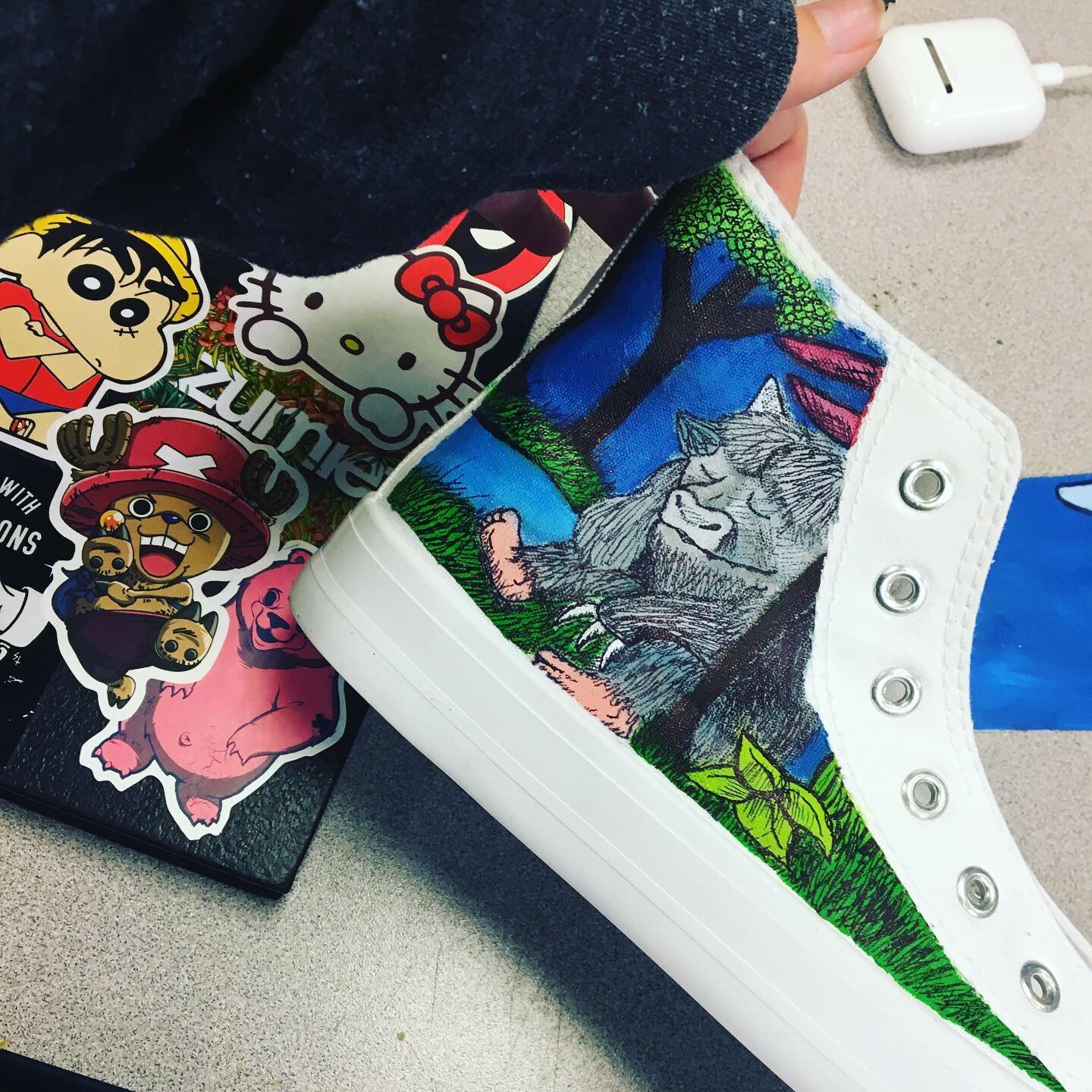 "Where the Wild Things Are" Book Cover inspired Show painting