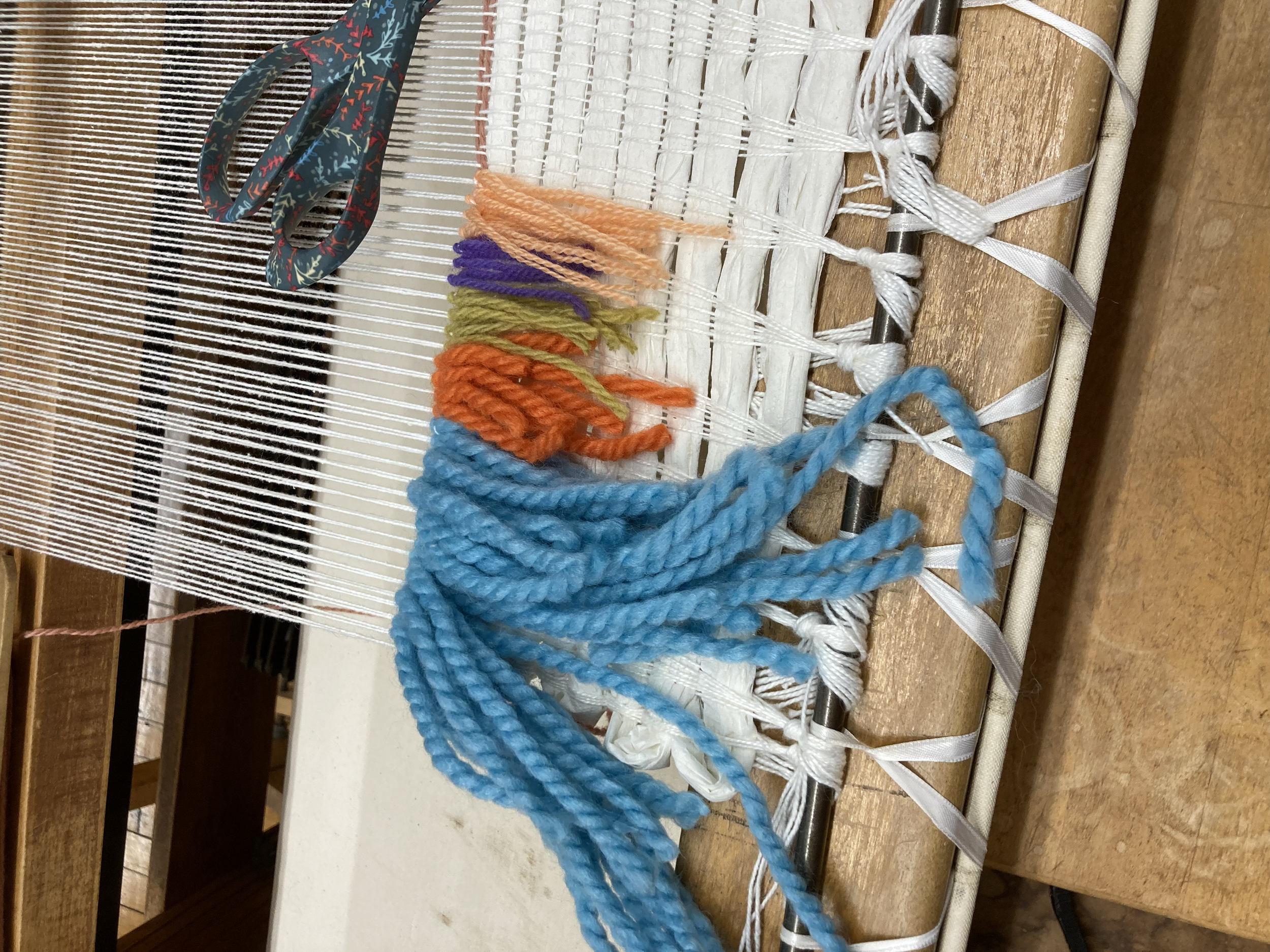 Weaving on Loom