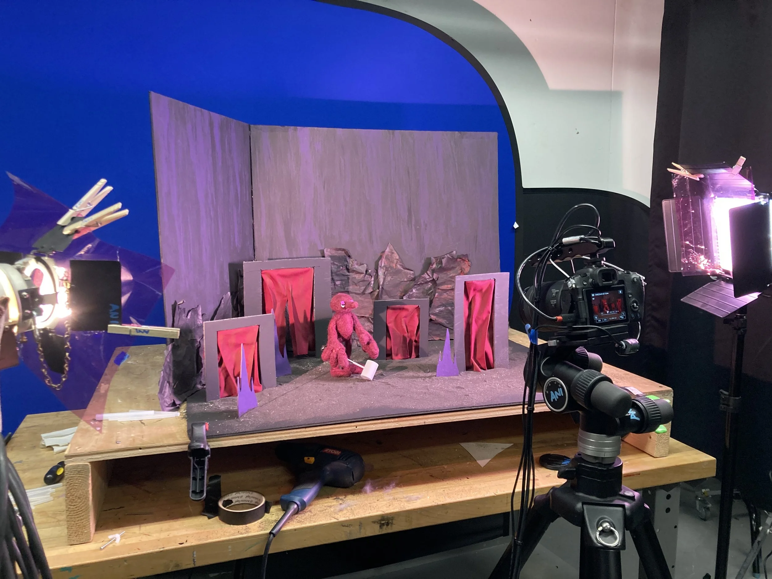 Stop motion set and puppet for my short film "Waldo and The Whisp"