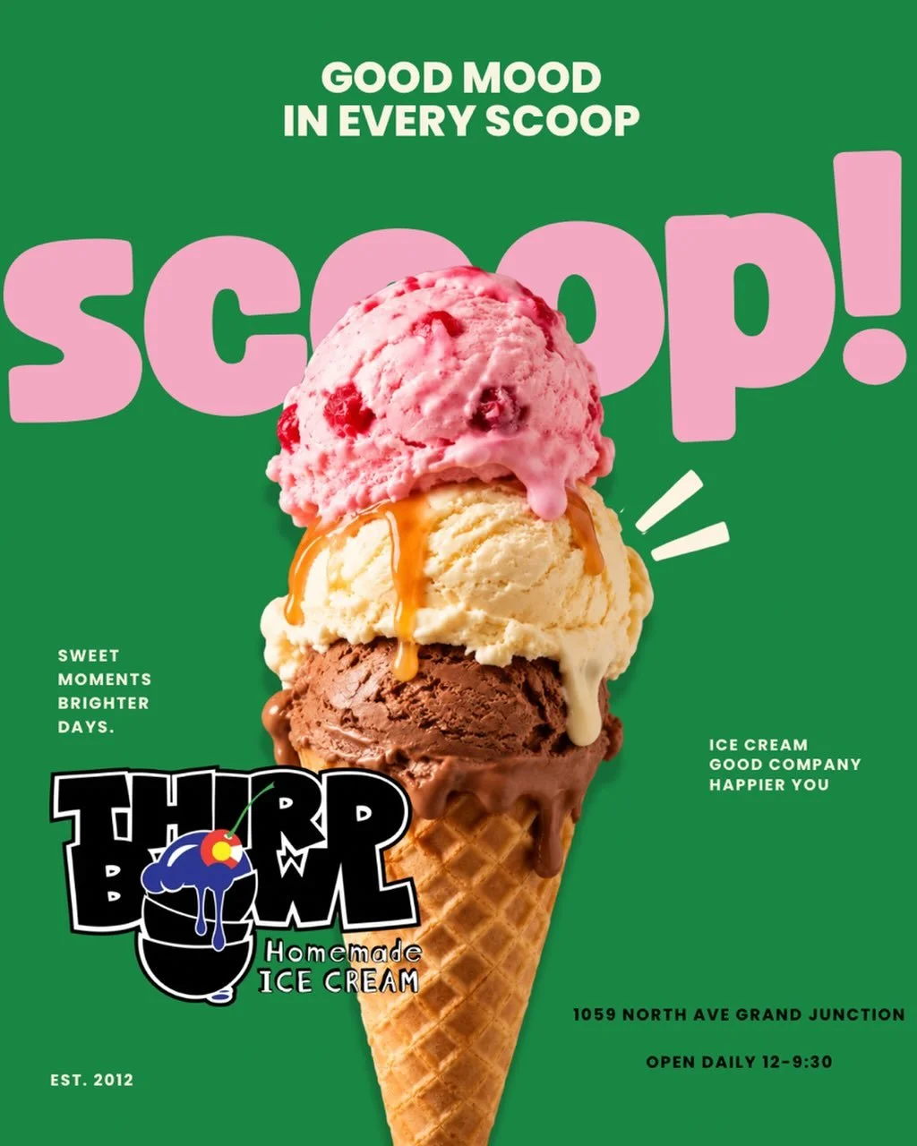 We&rsquo;re here to make life a little sweeter. 🍨

#homemadeicecream #westernslopecolorado #coloradolocal #wholesale