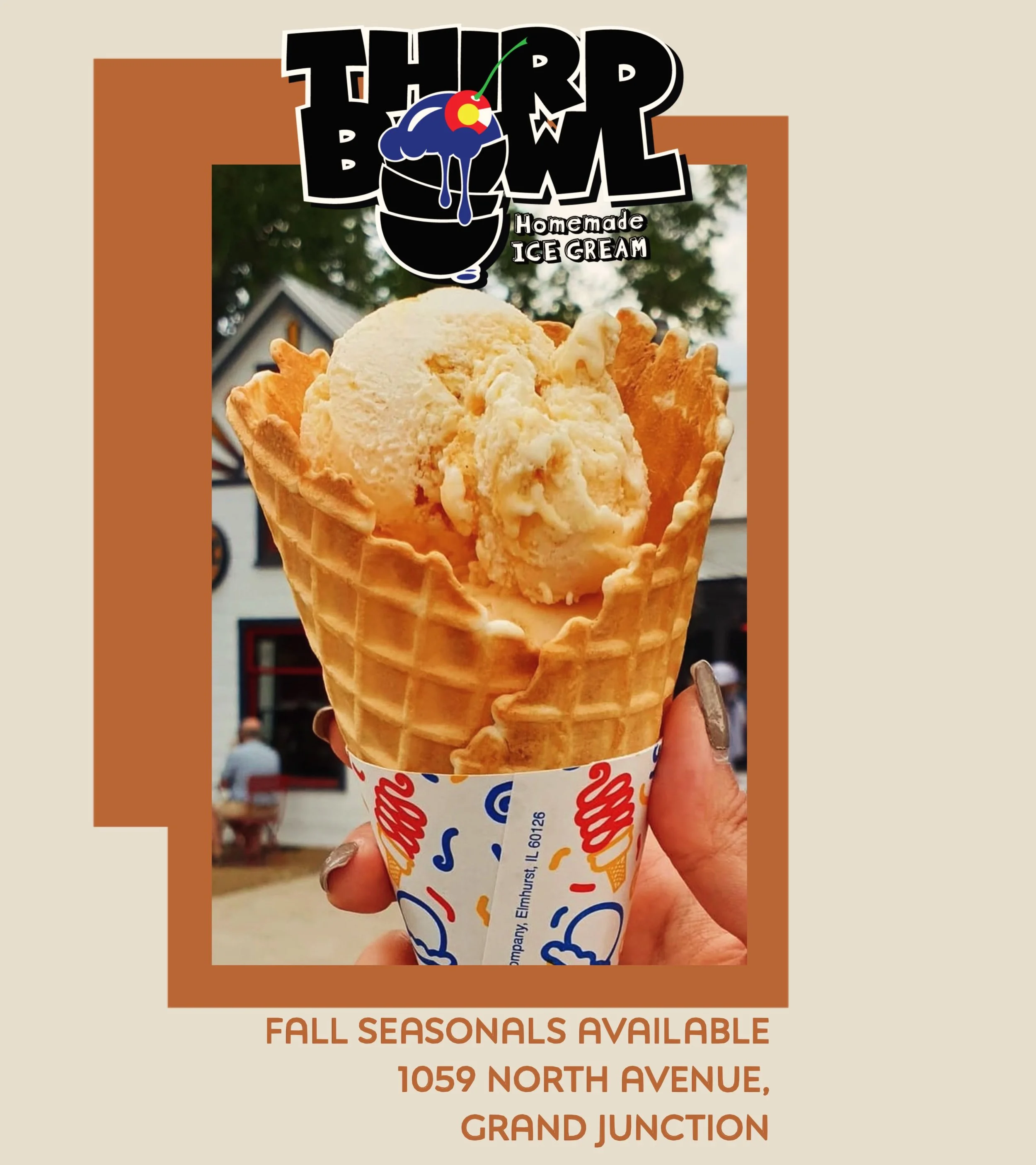 Fall is here and we have the flavors you want. Try something new like Pistachio Brittle with homemade brittle, or Chai Cinnamon Roll to spice things up. 

#fallbreak #coloradomesauniversity #grandjunctiondiscovery #fallvibes #fallfood