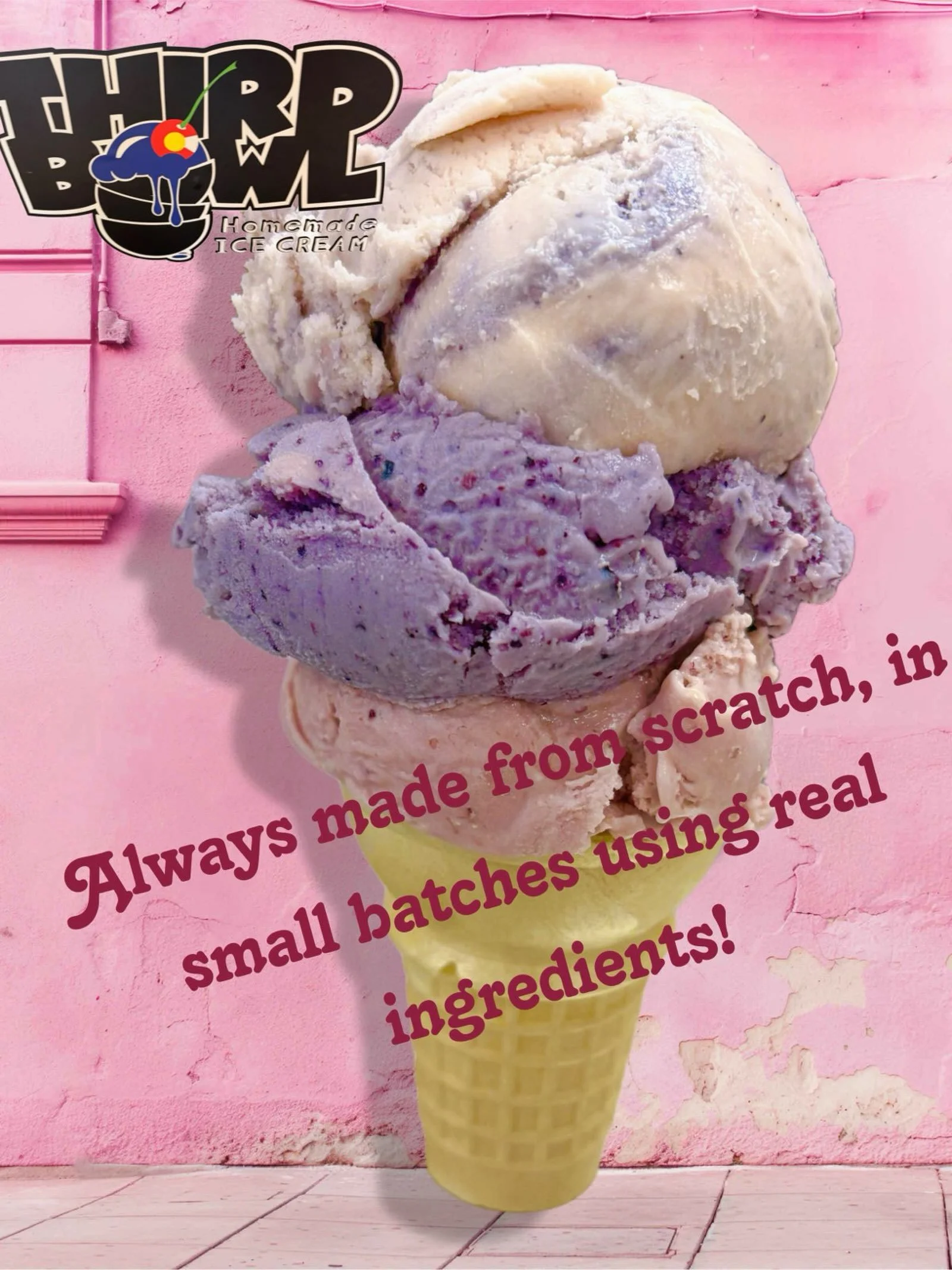Wholesale homemade ice cream. Come visit our scoop shop in Grand Junction or find pints in @clarksmarket. 

#homemade #icecream #coloradobusiness #grandjunction #coloradomesauniversity