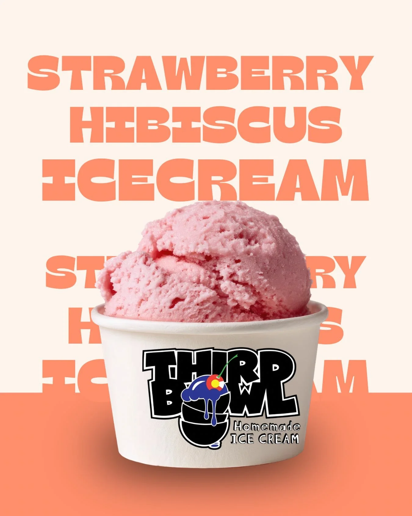 I guess this rainy day has folks dreaming of summertime because strawberry hibiscus has been a top seller today at our shop!  Come on in for made from scratch, real homemade ice cream.  1095 North Ave in Grand Junction or for a full list of vendors p
