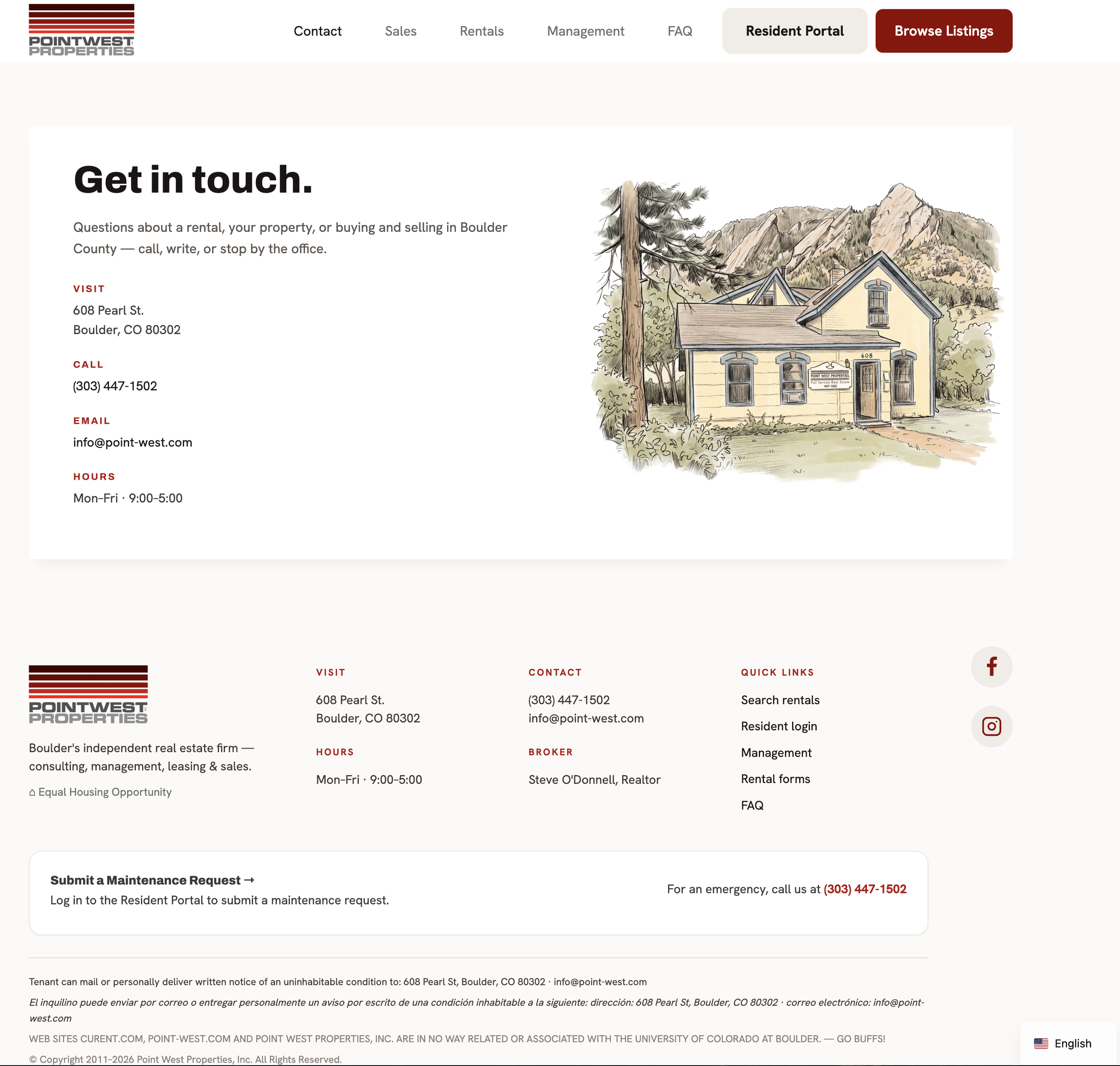 Web Design (Contact Page)