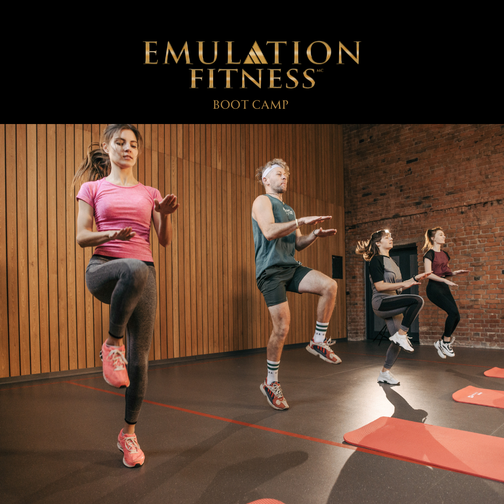 Boot Camp fitness class with Emulation Fitness, offering high-intensity workouts, group motivation, and full coaching support.