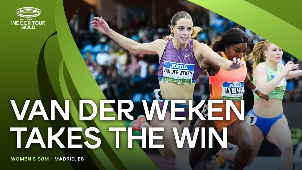 Van der Weken clocks 7.09 60m to win in Madrid