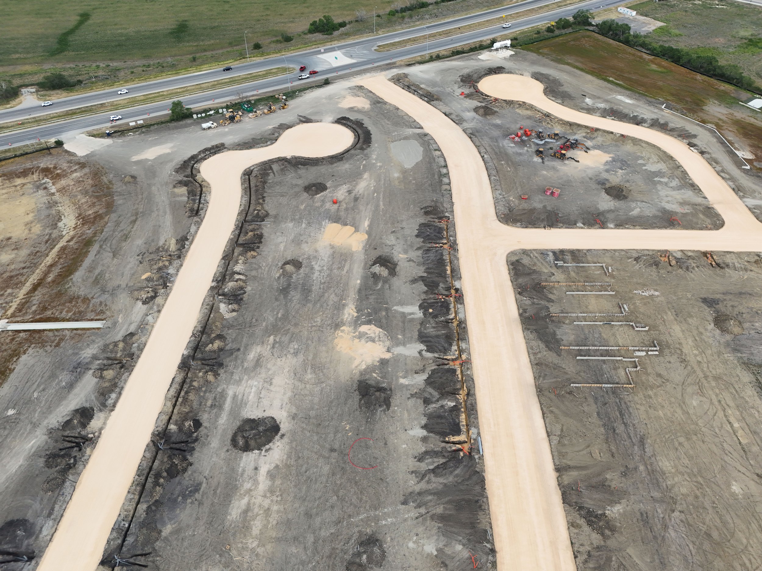 Another angle of the construction site