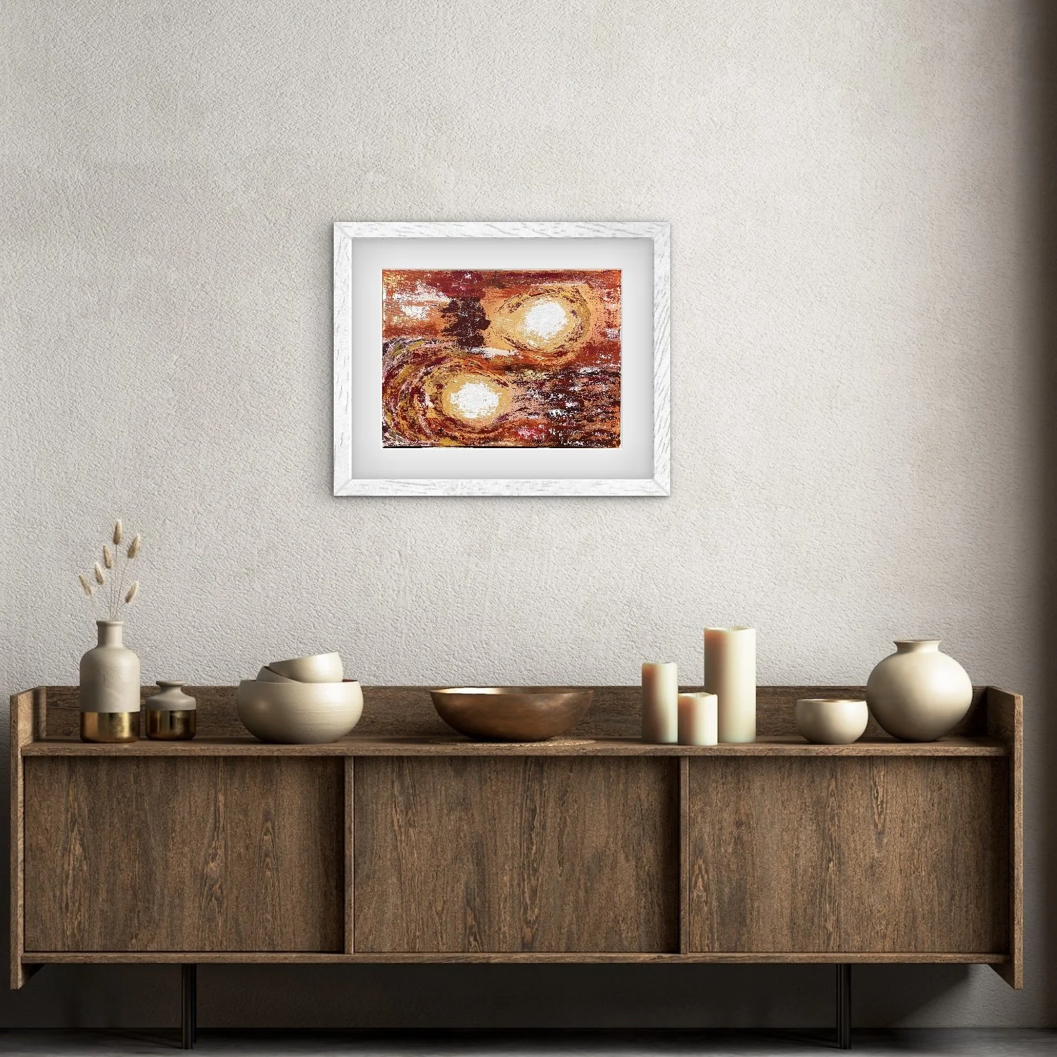 Abstract Original – “Emergence” – Acrylic on Canvas Panel (30cm × 40cm)