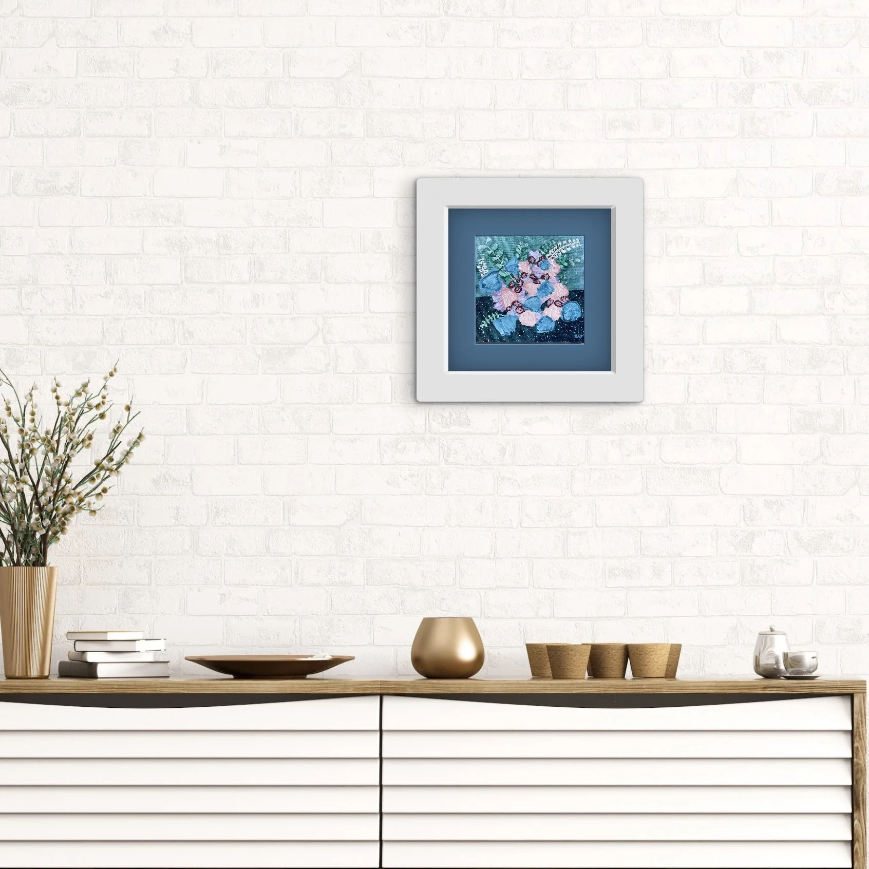 Muted Palette Original – “Quiet Bloom” – Acrylic on Canvas Panel