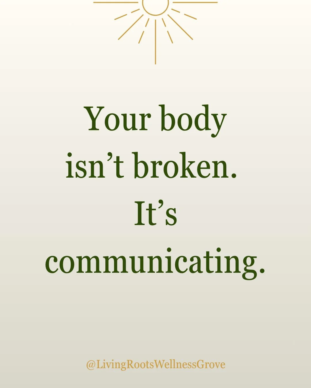 I know I am guilty of this thought pattern - my body isn't doing what I want it to do. I can't seem to feel better. I feel so stuck. My body is just broken...Anyone else? 
That symptom you&rsquo;re feeling? It&rsquo;s not random. It&rsquo;s your body