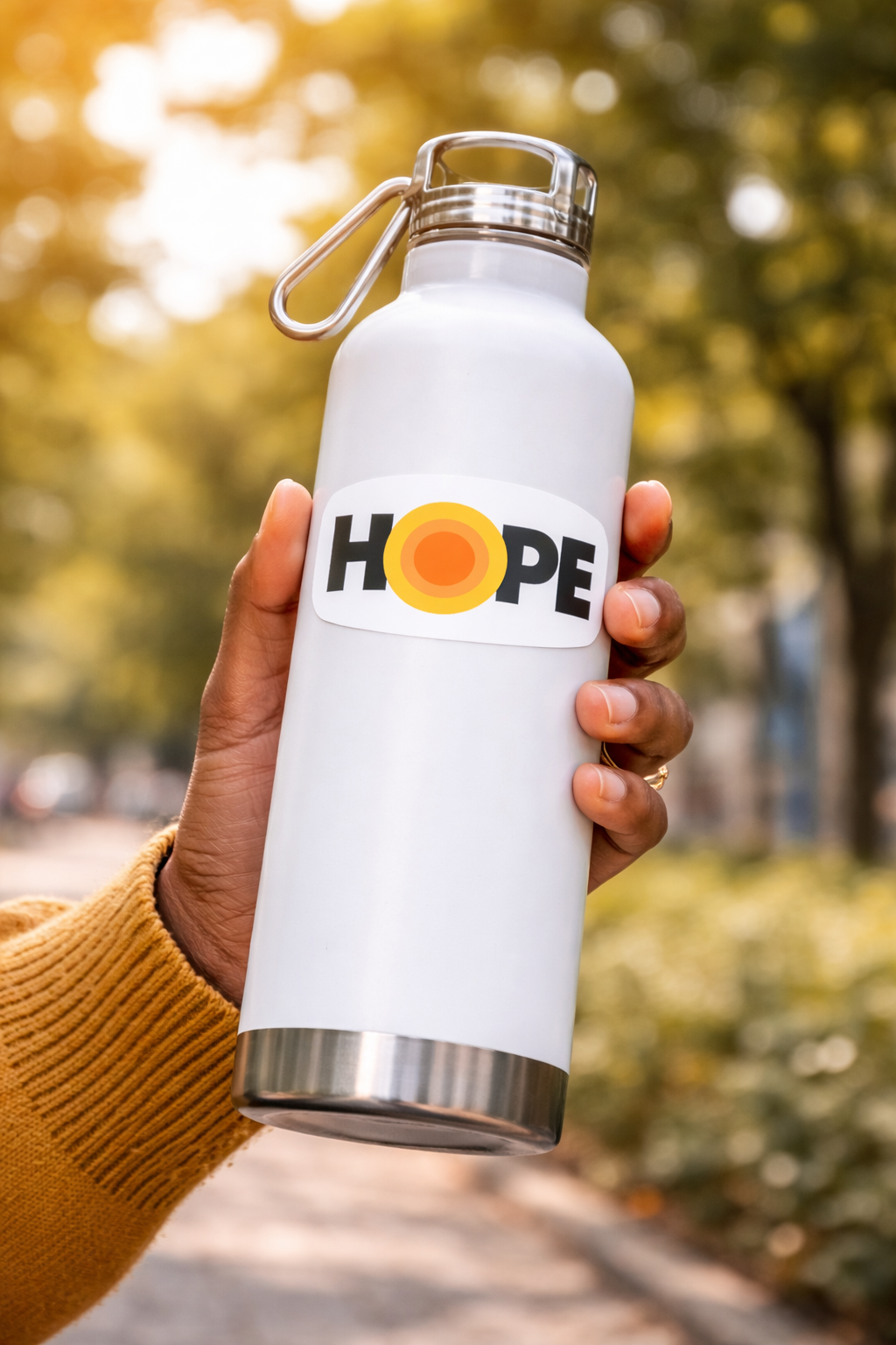 Water bottle with HOPE logo.png