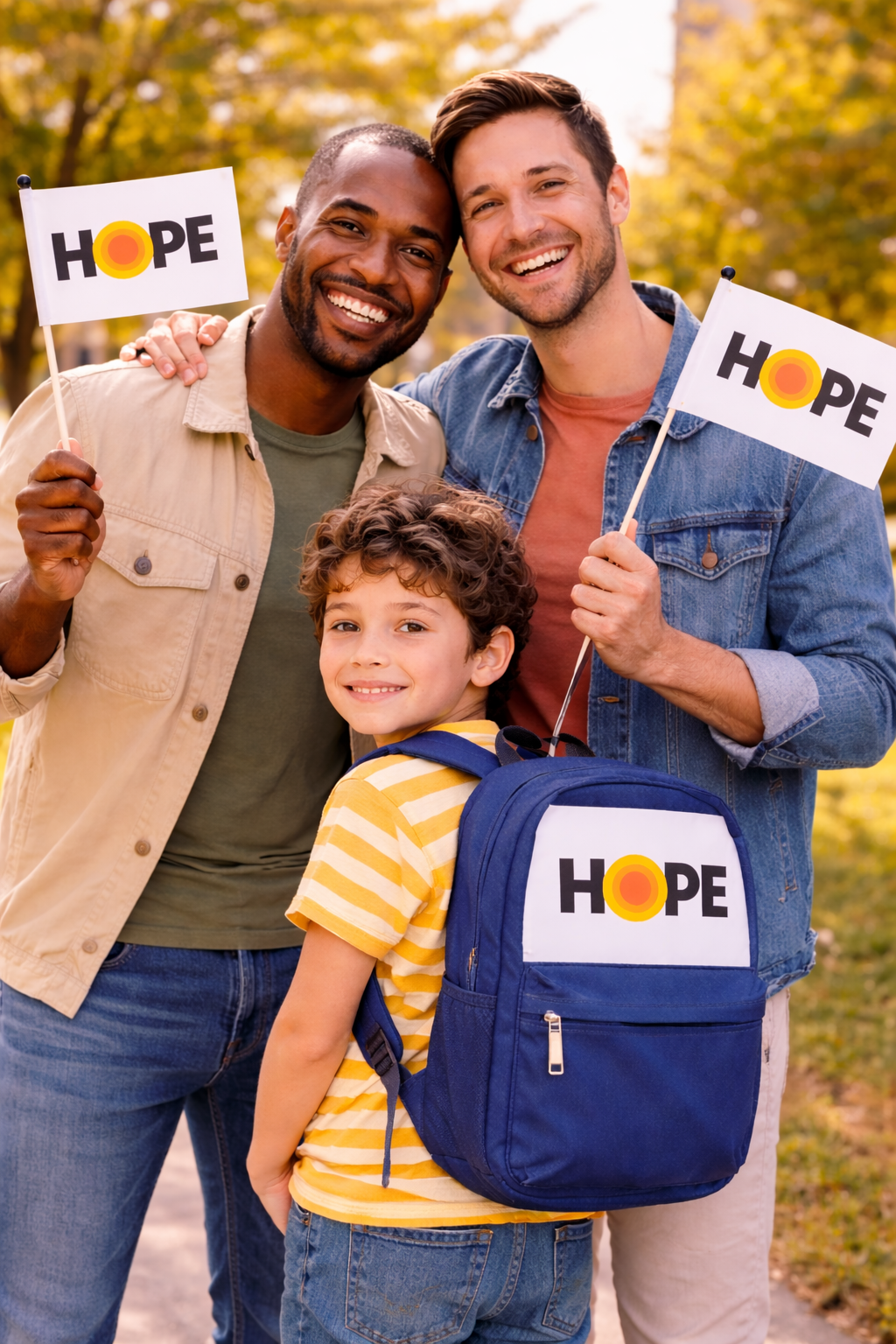 Gay family with HOPE flags.png