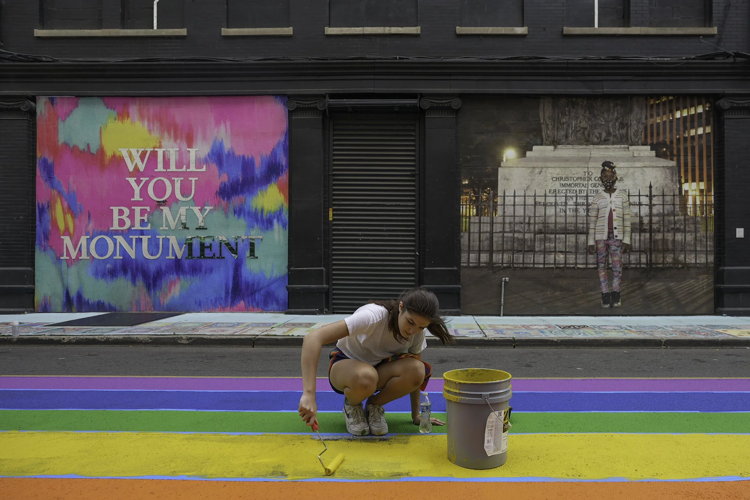 Noelle Lorraine Williams
“…Dip and Spin with the Children”:
Black Liberation through Dance and Song
(2024)

Commissioned by Audible’s Newark Artist
Collaboration
560 Broad St., Newark, NJ