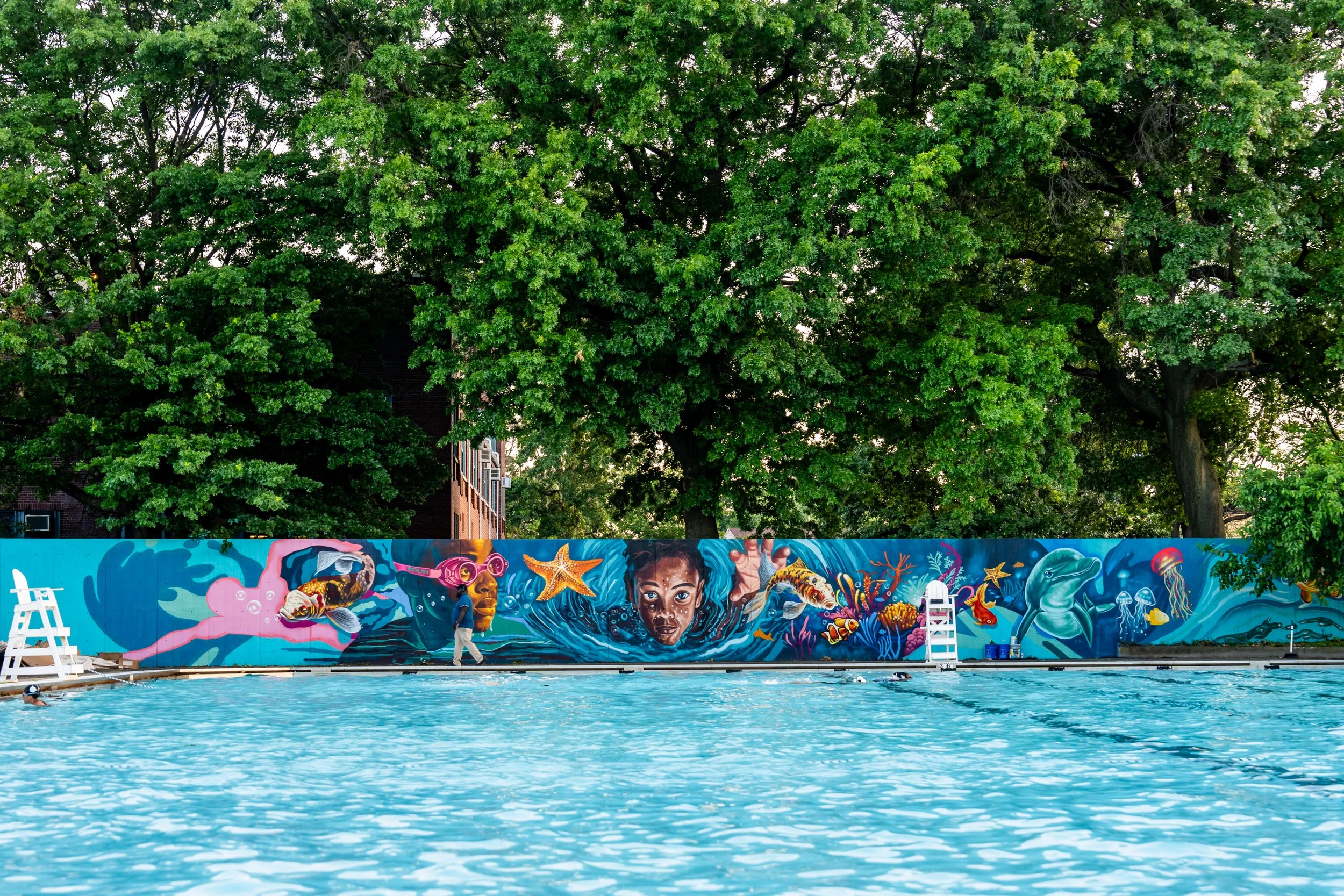 Mohammad “Moh” Awudu

Collecting Dreams (2023)

Commissioned by the City of Newark, 
Division of Arts and Cultural Affairs
Boylan St. Recreation Center
916 S. Orange Ave, Newark, NJ