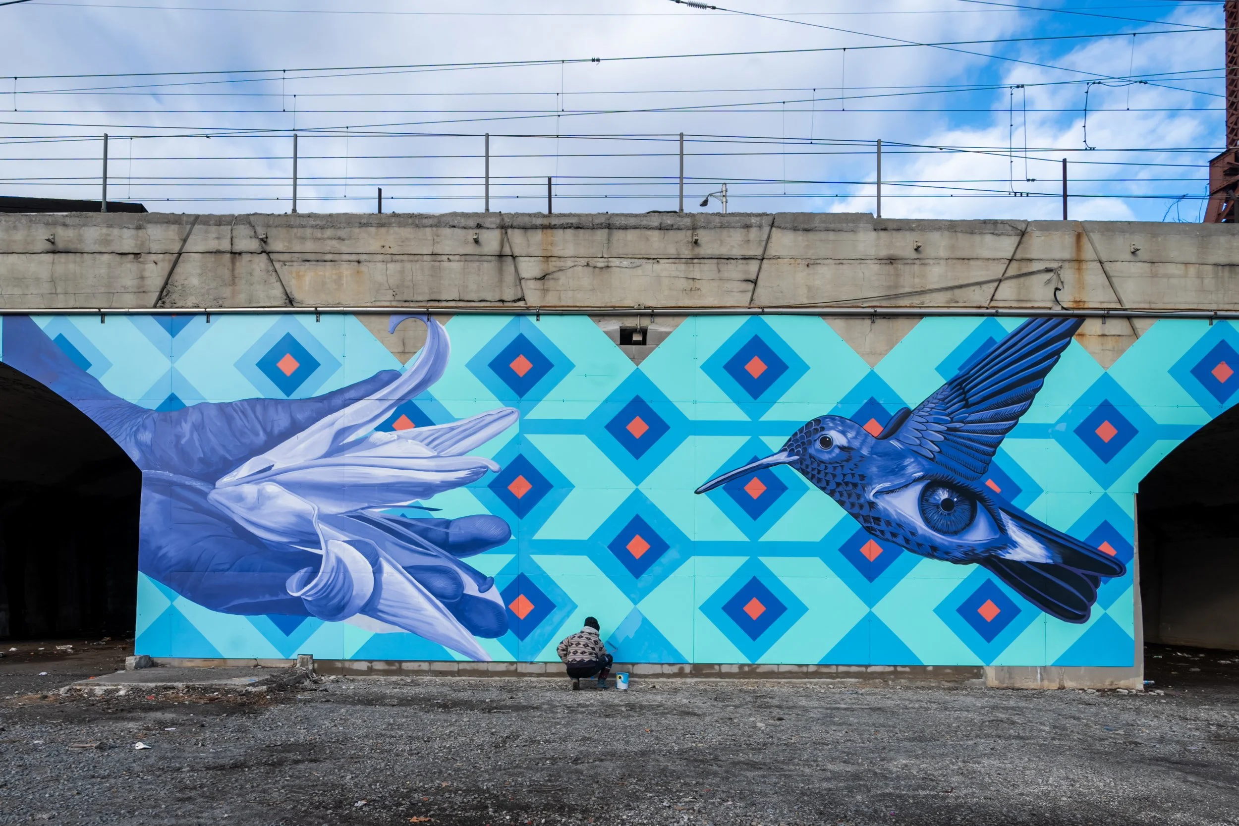 GERALUZ & WERC
Dreaming (2023)

Commissioned by Audible’s Newark 
Artist Collaboration
Newark Public Library
50 Washington St., Newark, NJ