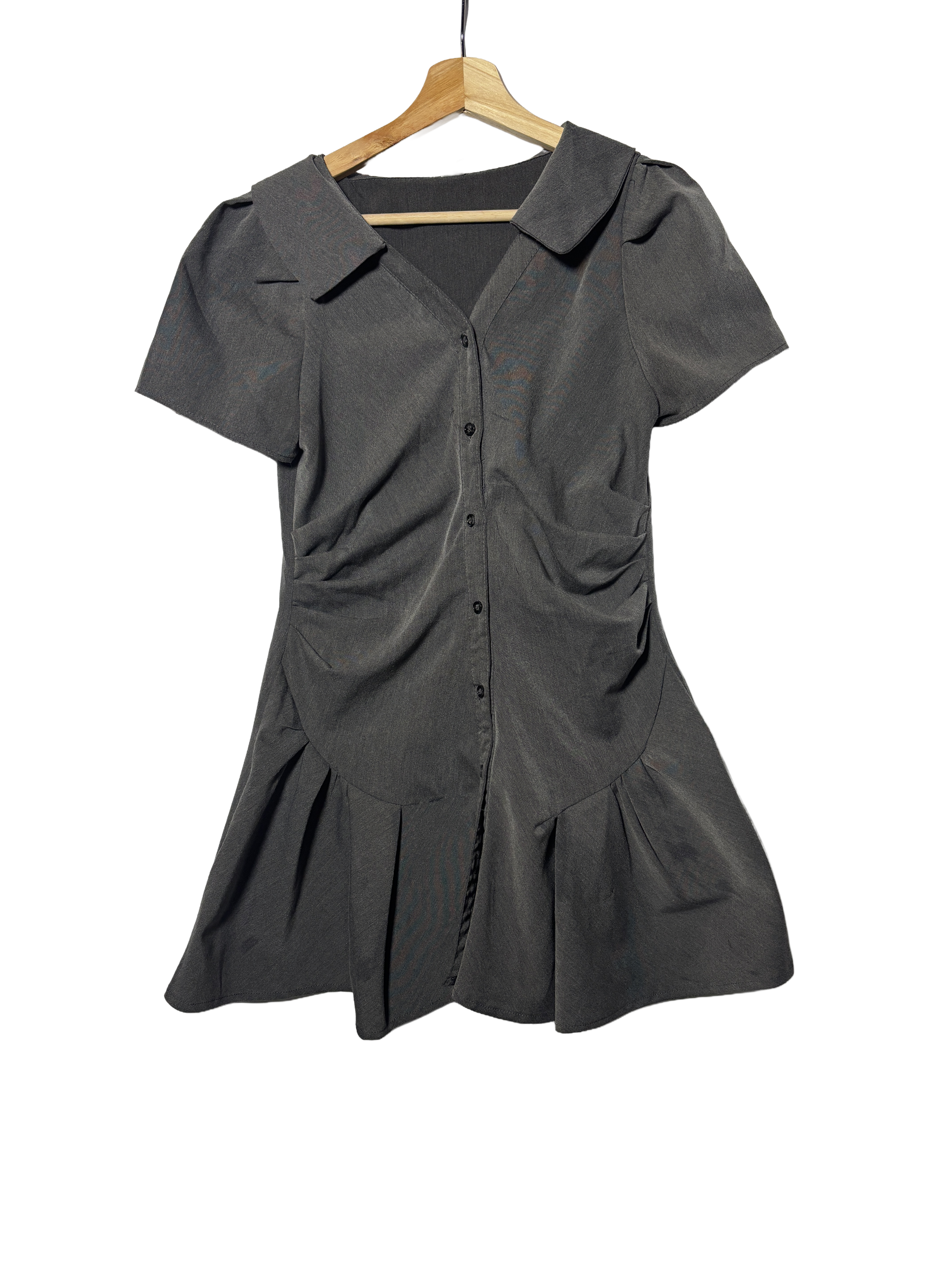 gray mini dress (size m)