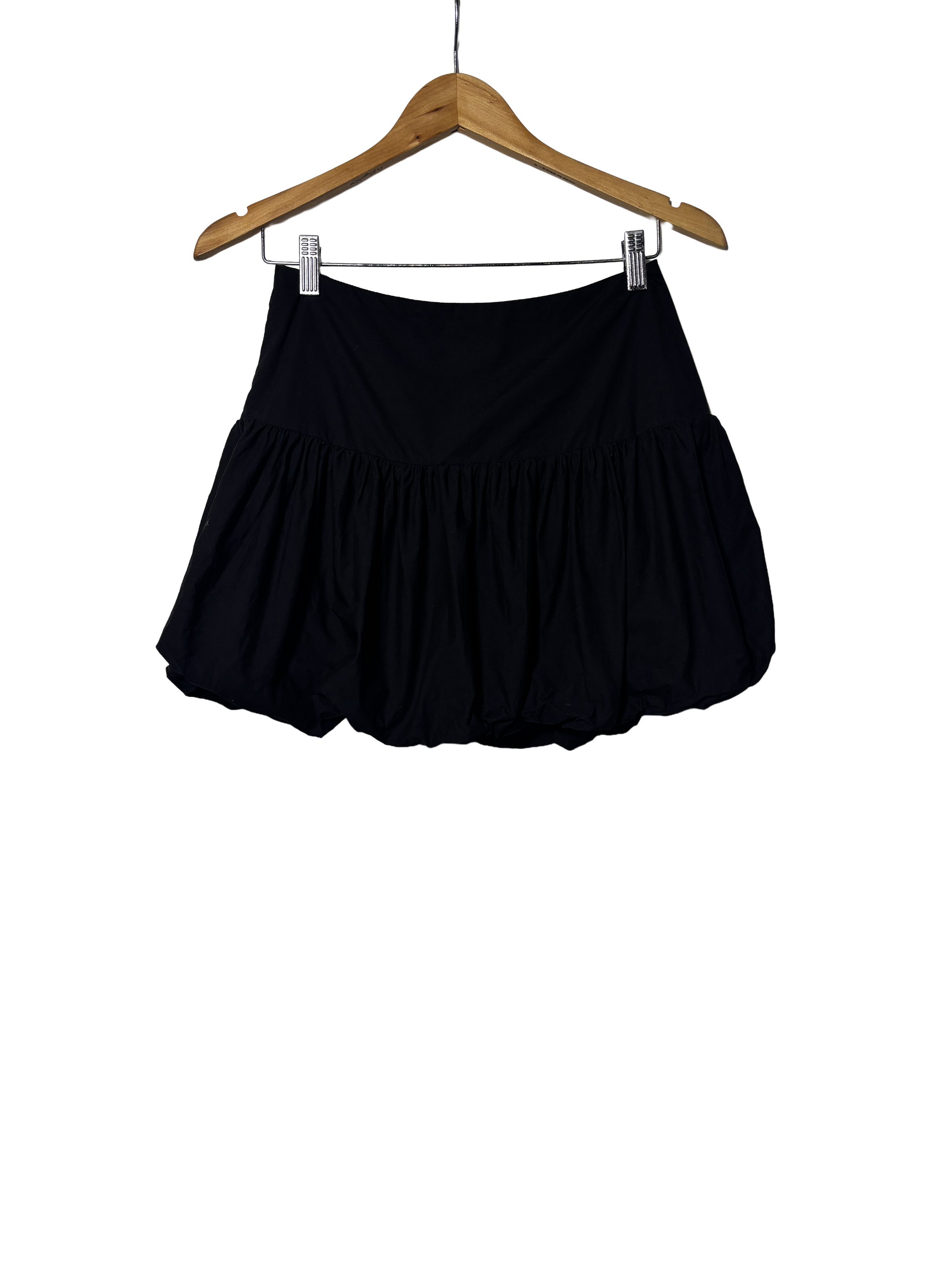 black h&m bubble mini skirt (size 4)