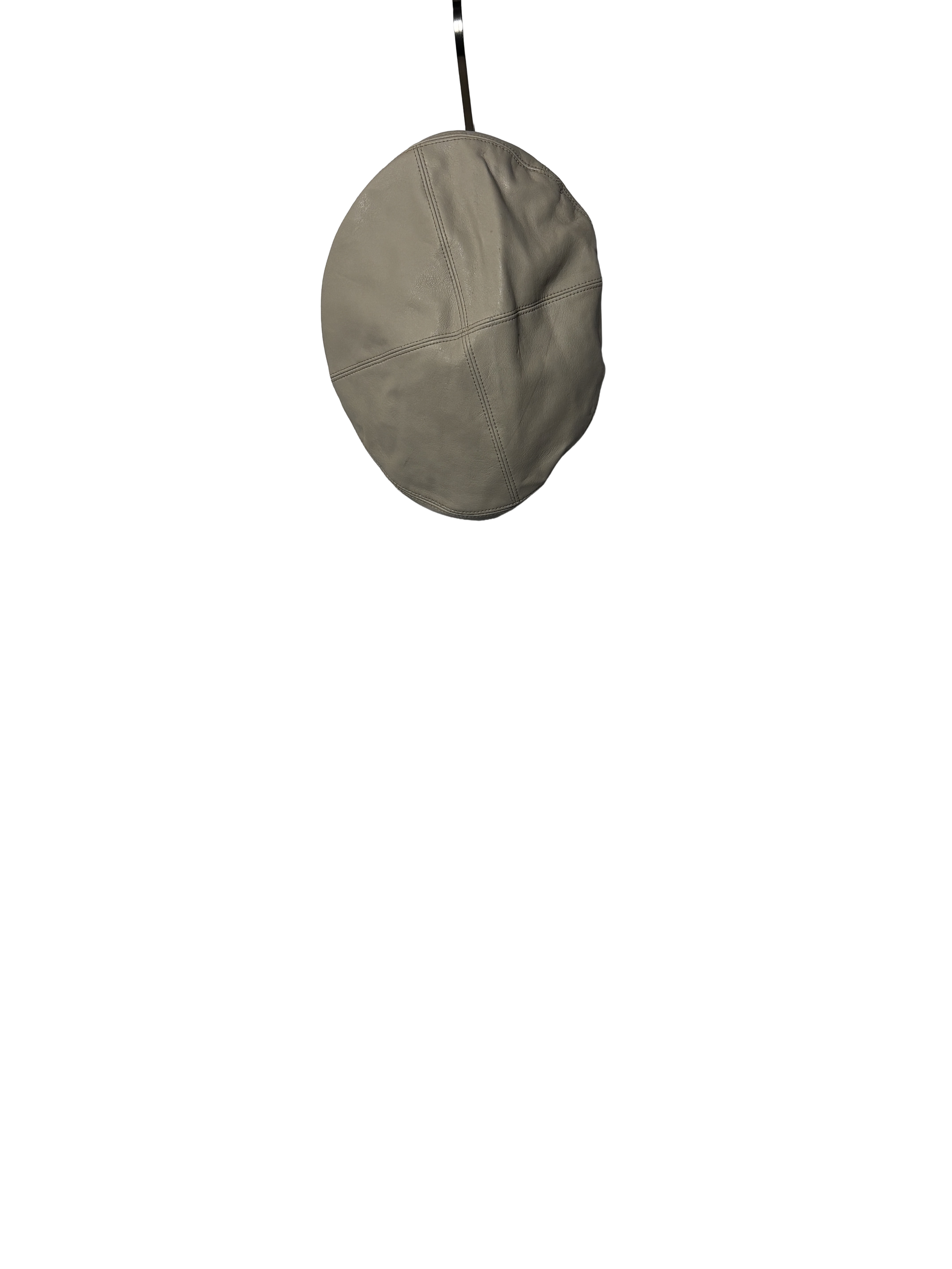 cream beret hat