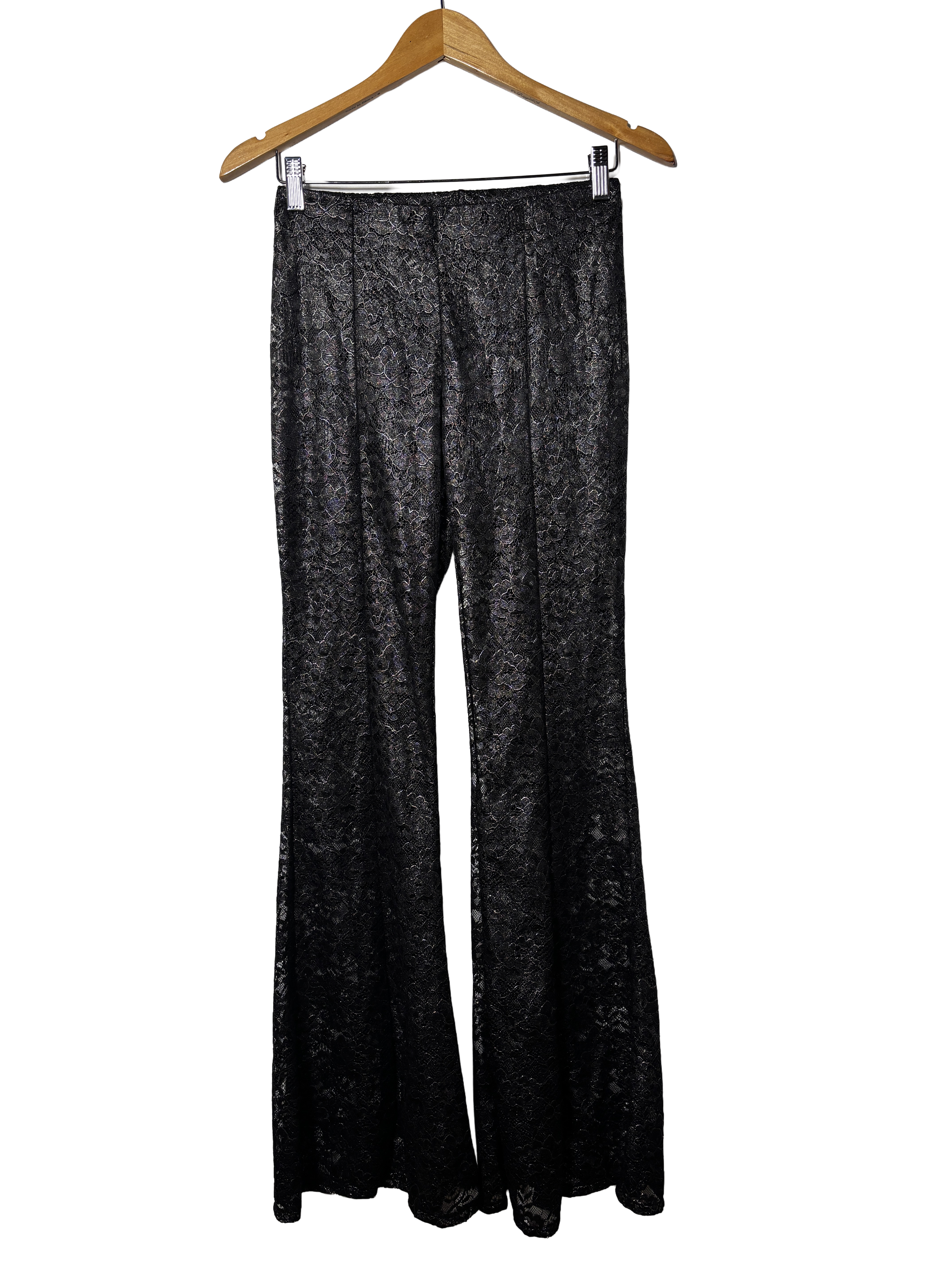 h&m floral flared pants (size 4)