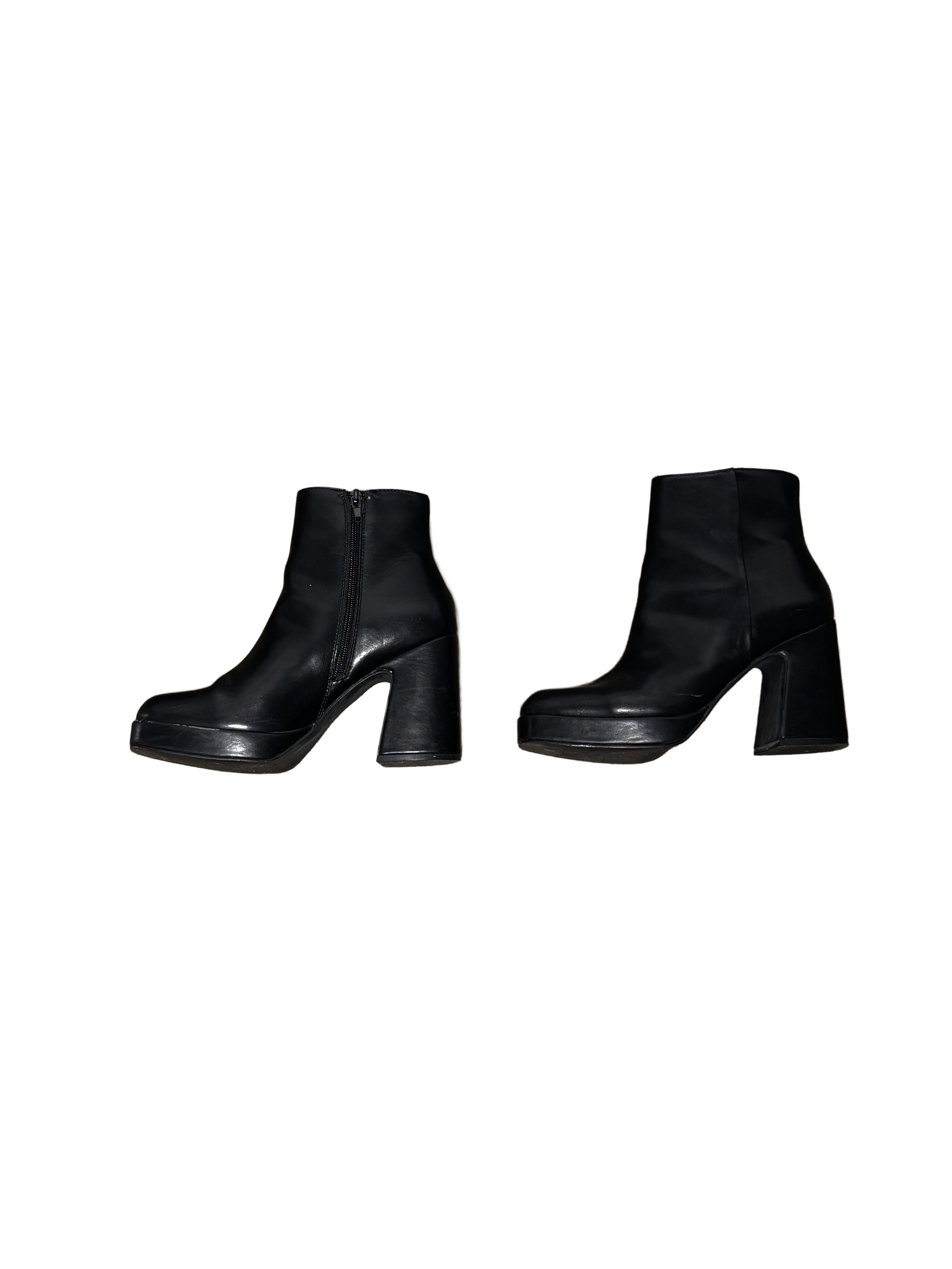 platform ankle boots (size 7 1/2)