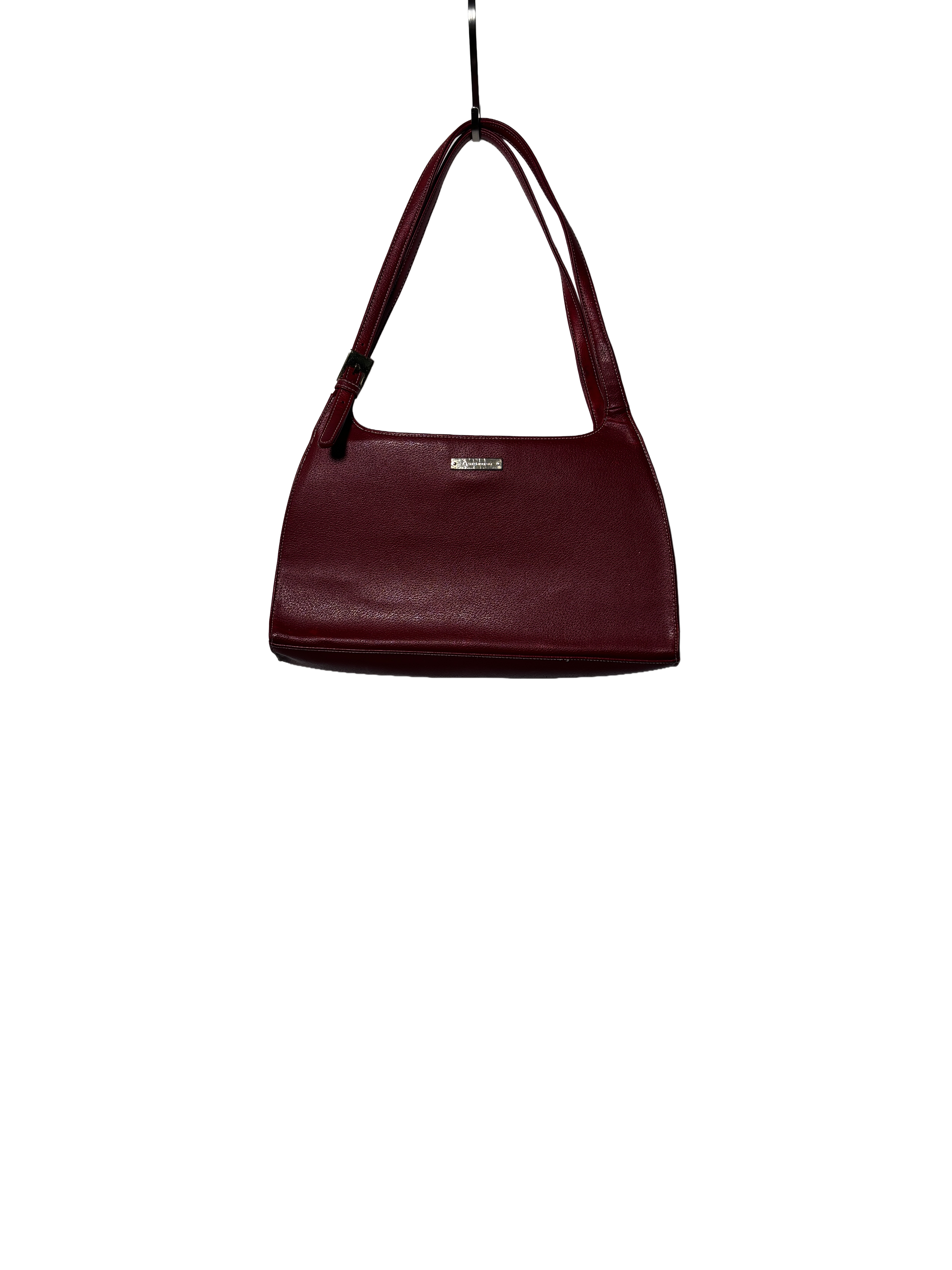 red shoulder bag