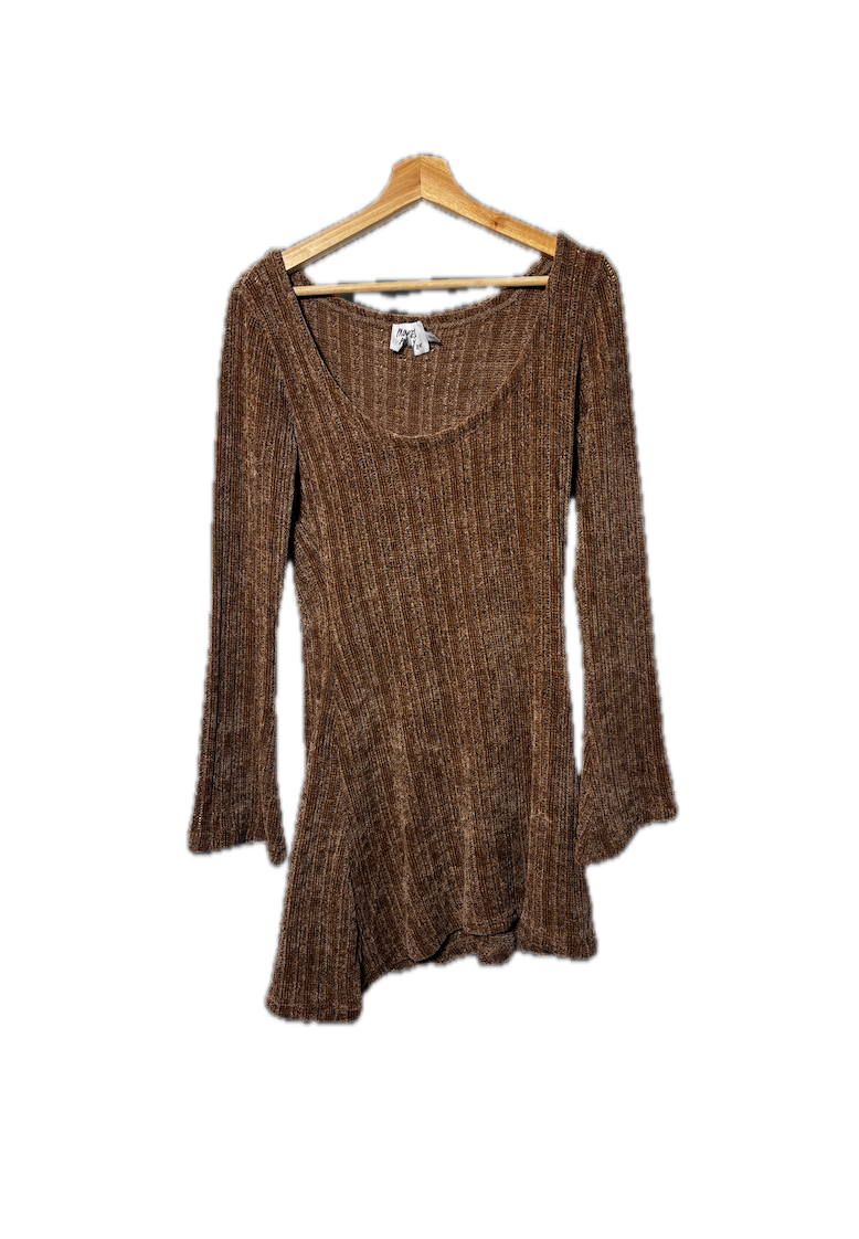 princess polly ribbed knit dress (size xs/s)