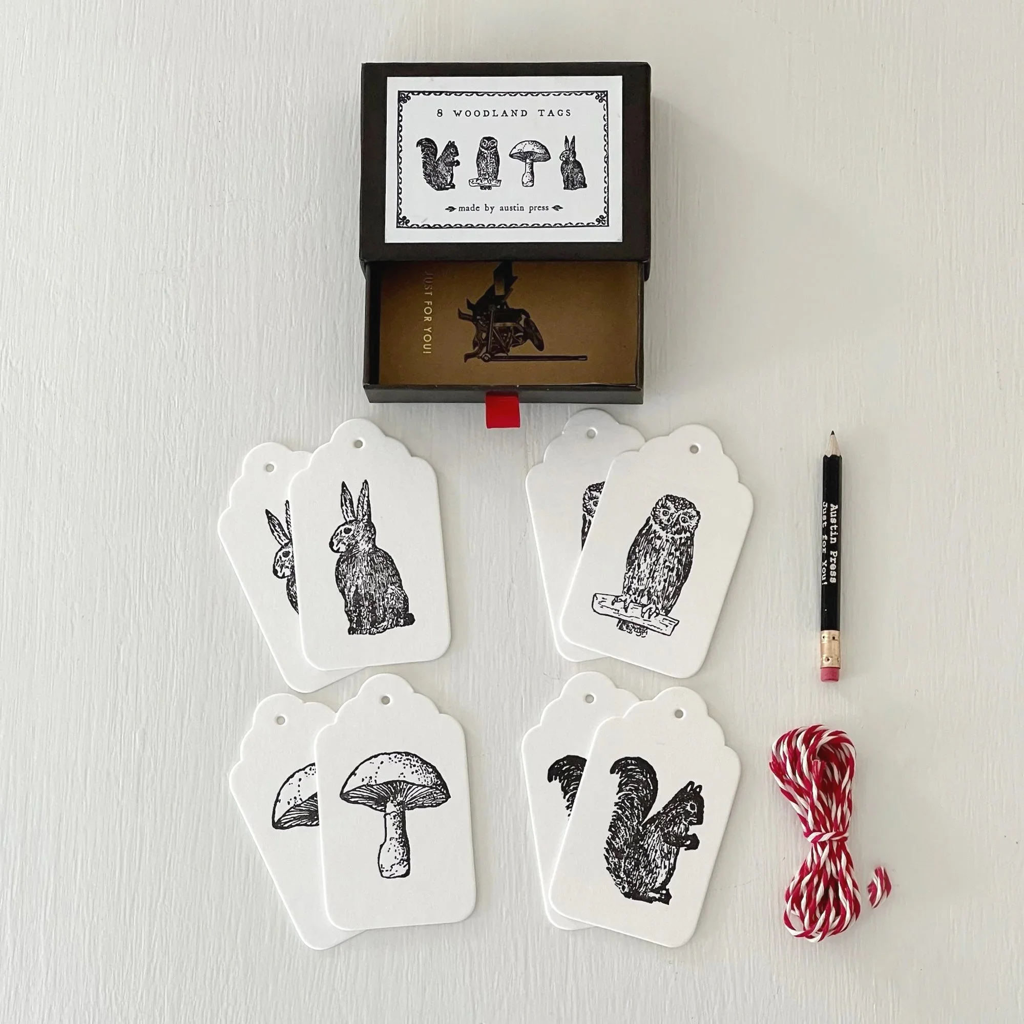 Woodland Tag Set - Set of 8