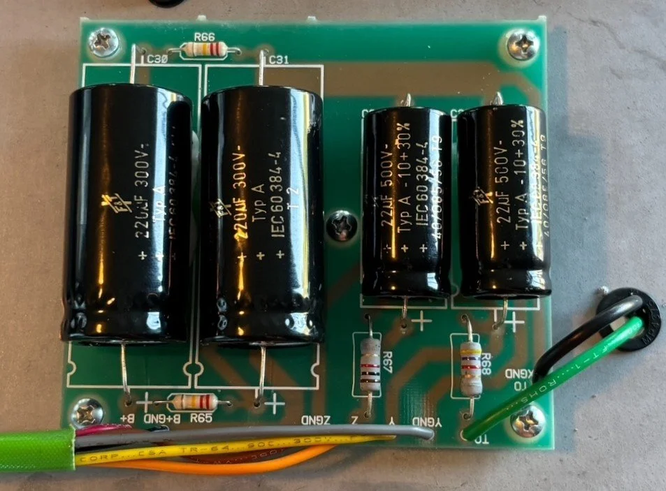 F&T capacitor cap job pcb circuit board