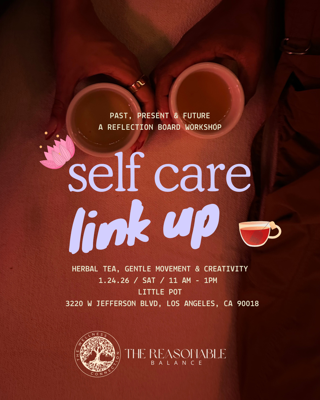 Self Care Link Up | Past, Present & Future | A Reflection Board Workshop