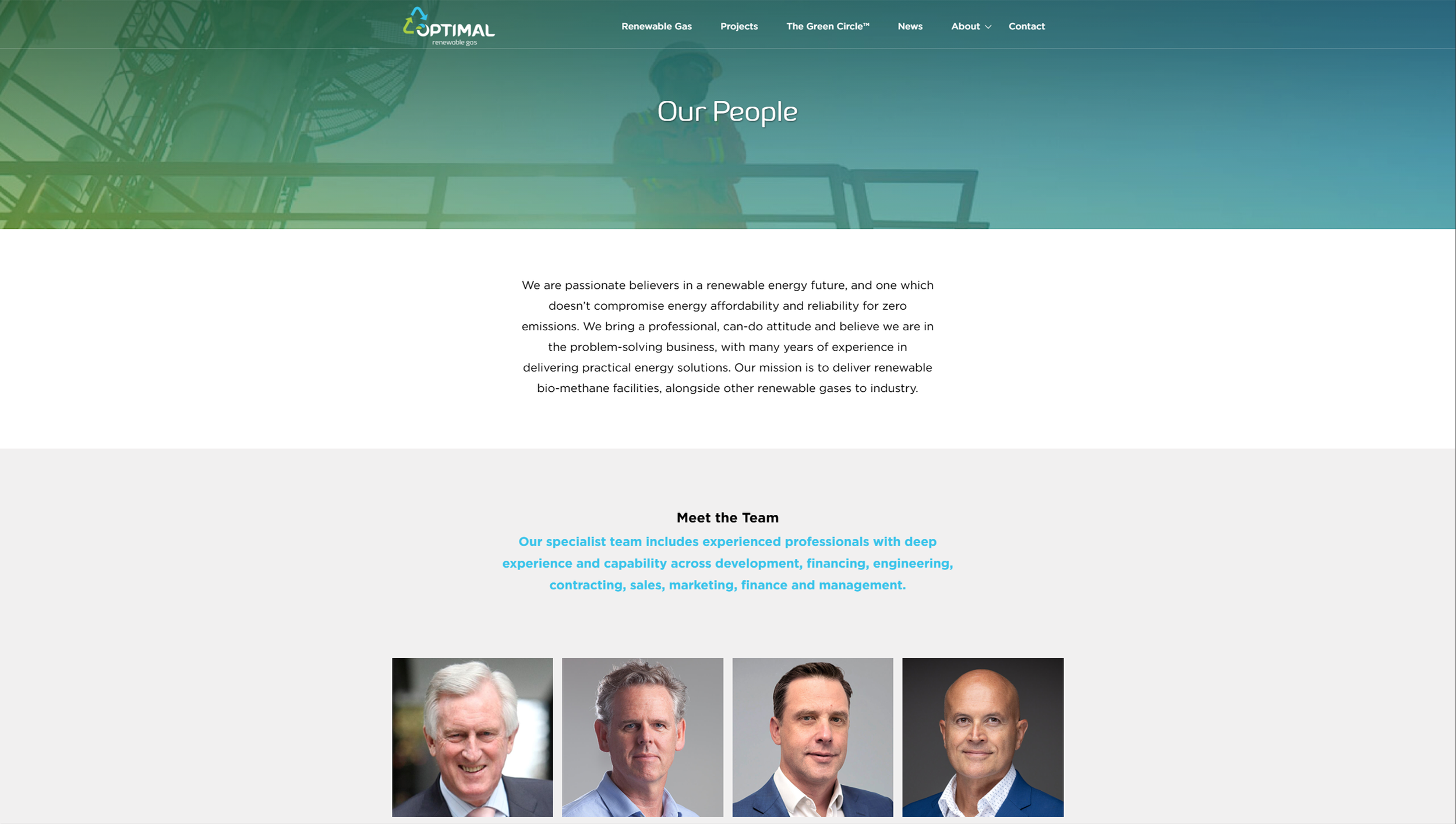 "Our People" Page
