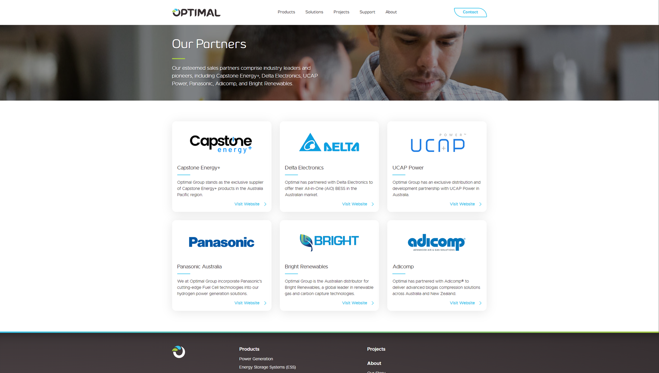 "Partners" Page