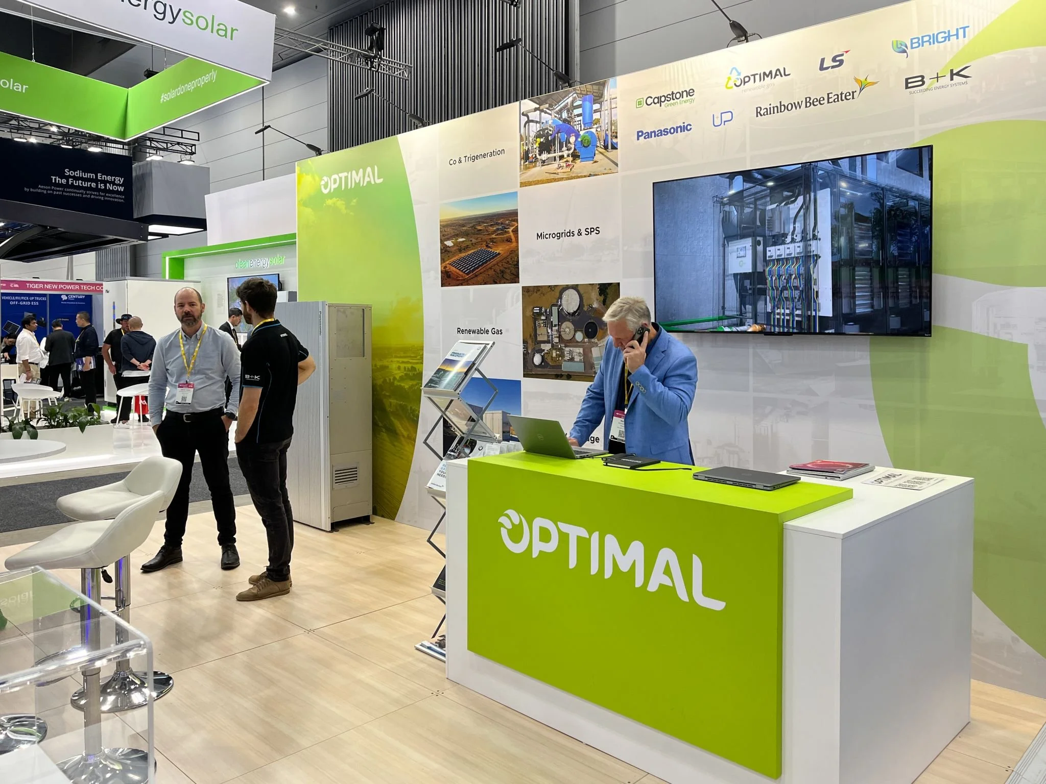 Photo from Optimal exhibiting at All Energy Australia 2024
