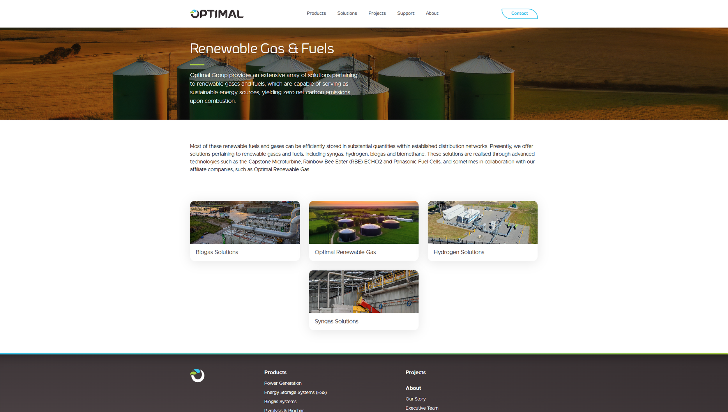 "Renewable Gas & Fuels" Page