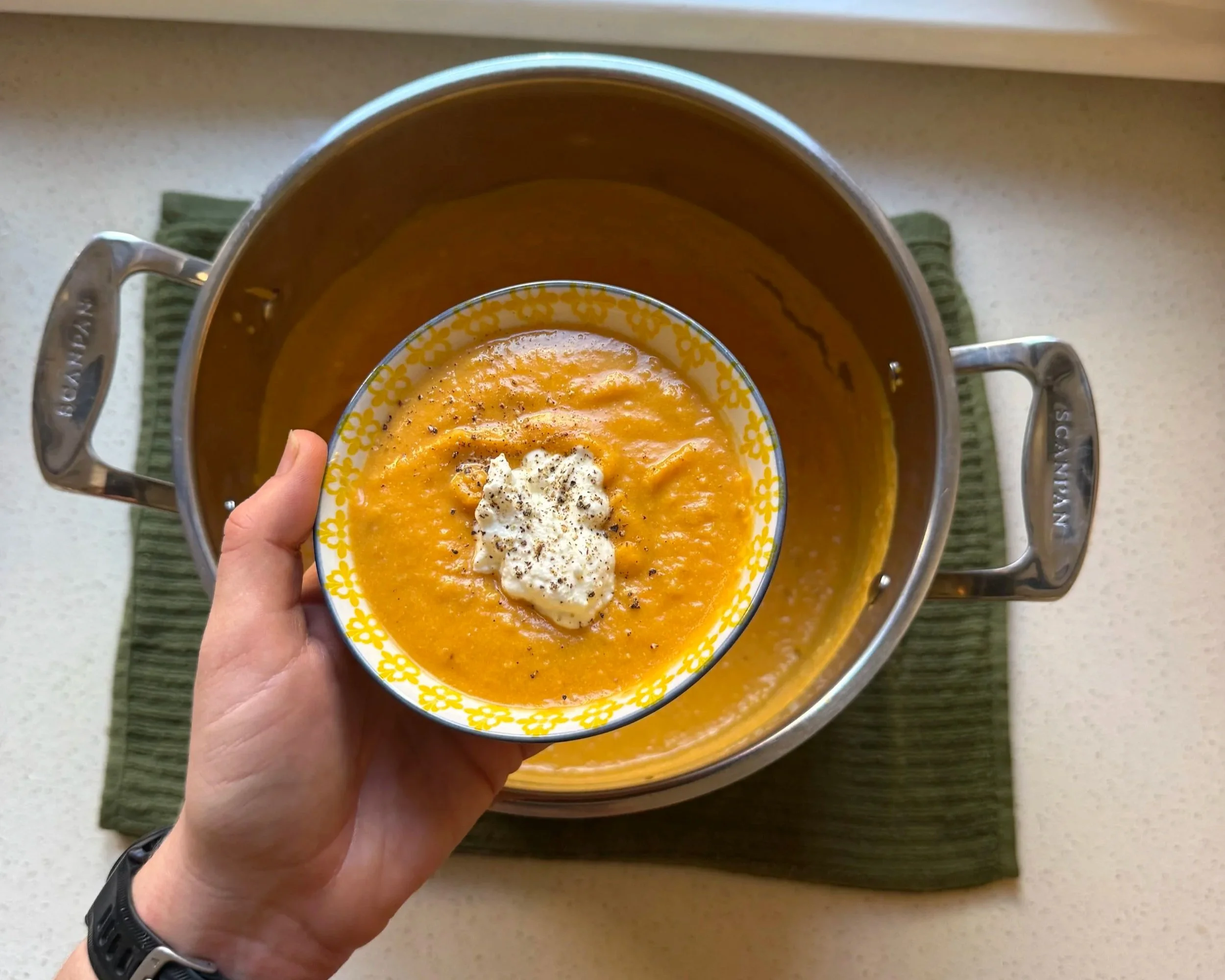 HIGH PROTEIN PUMPKIN SOUP